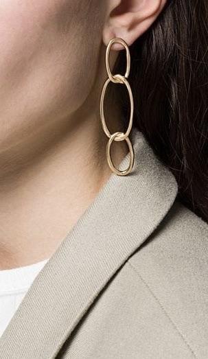 Shop Federica Tosi Earring Bolt Gold