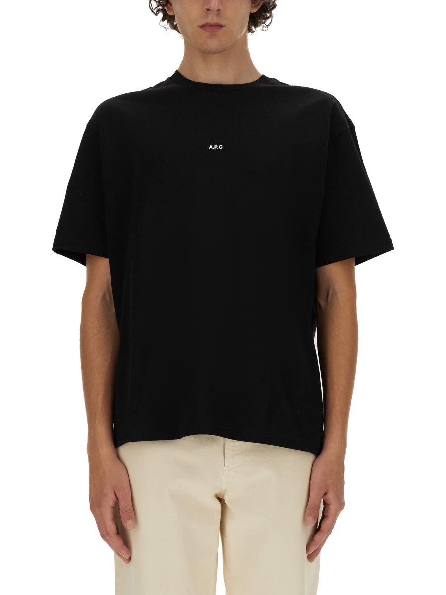 Shop Apc T-shirt With Logo In White