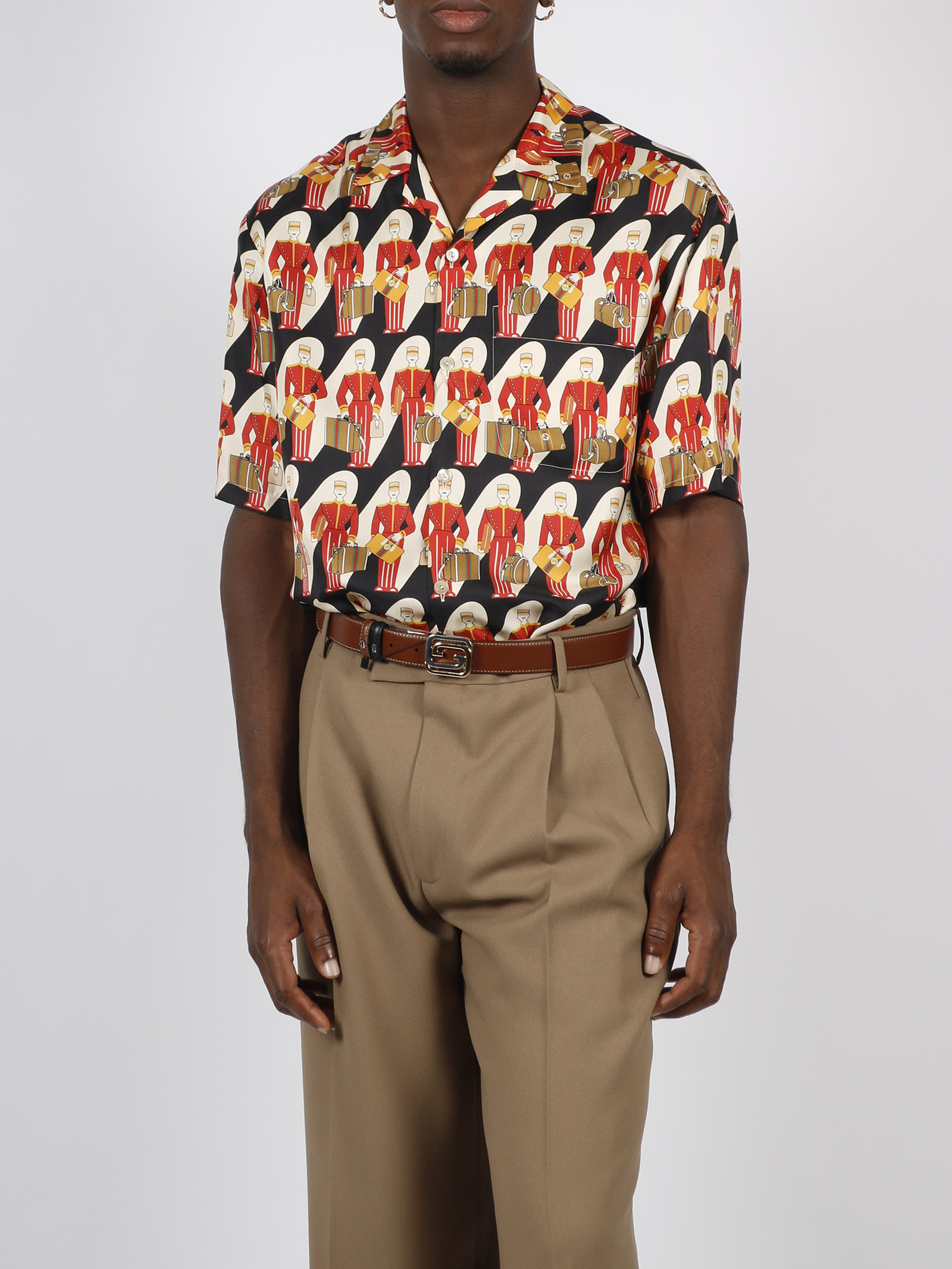 Gucci Silk Porter Print Shirt