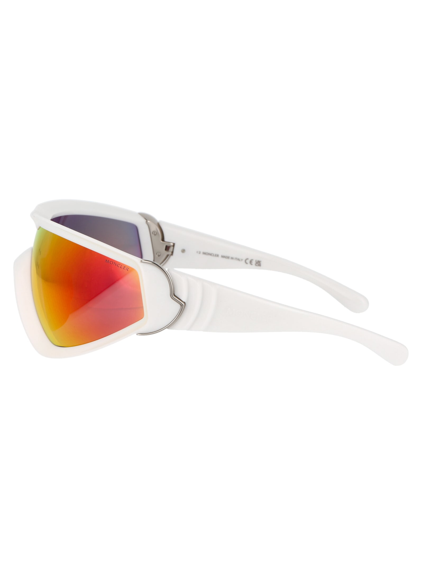 Shop Moncler Ml0249 Sunglasses In 21g White