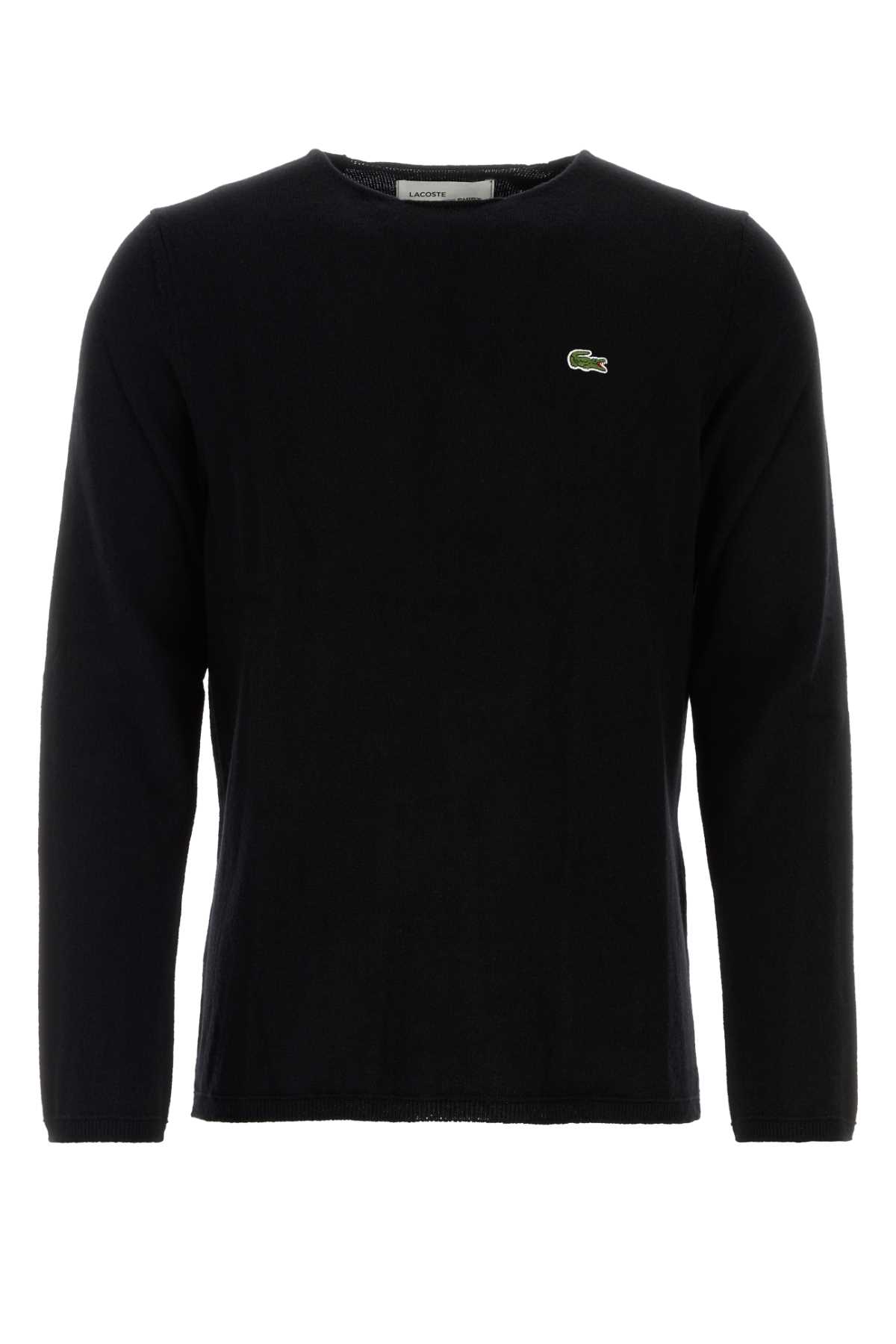 Black Wool Comme Des Garã§ons Play X Lacoste Sweater