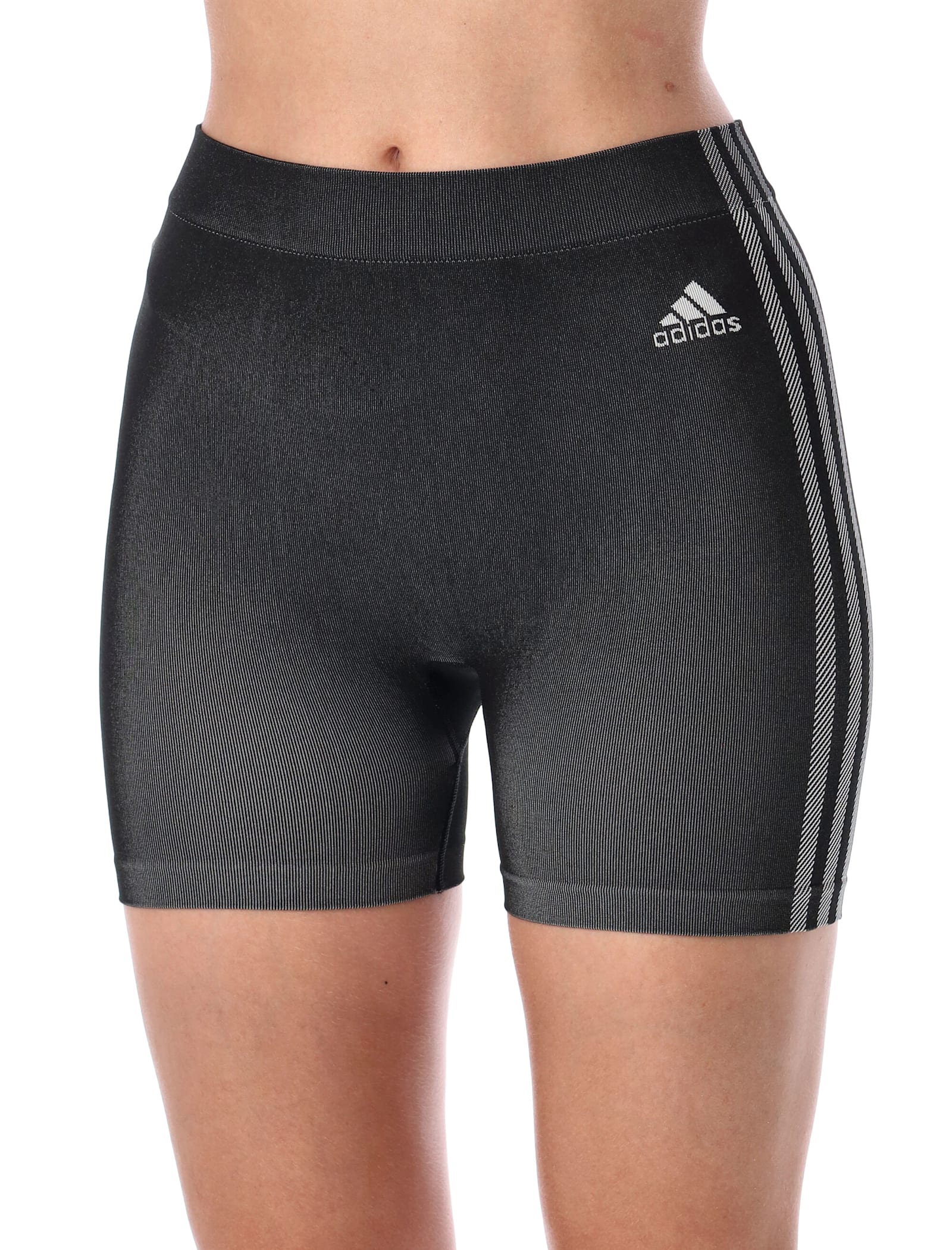 Adidas Originals Seamless Booty Shorts Black In Gray