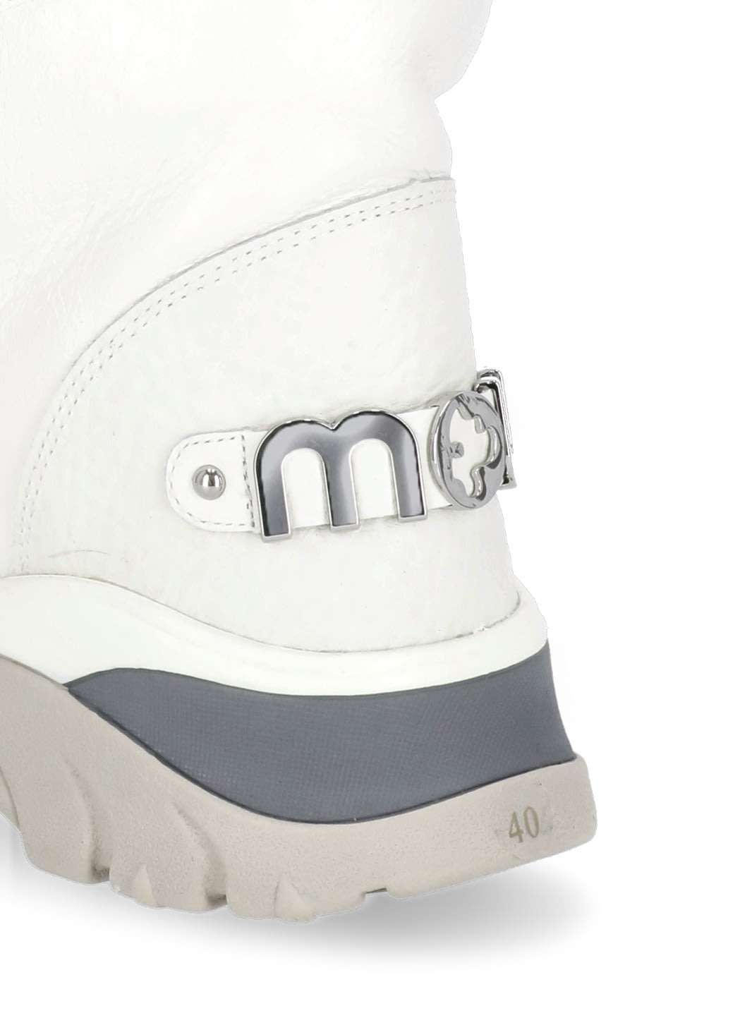 Shop Mou Chunky Eskimo Boots In White