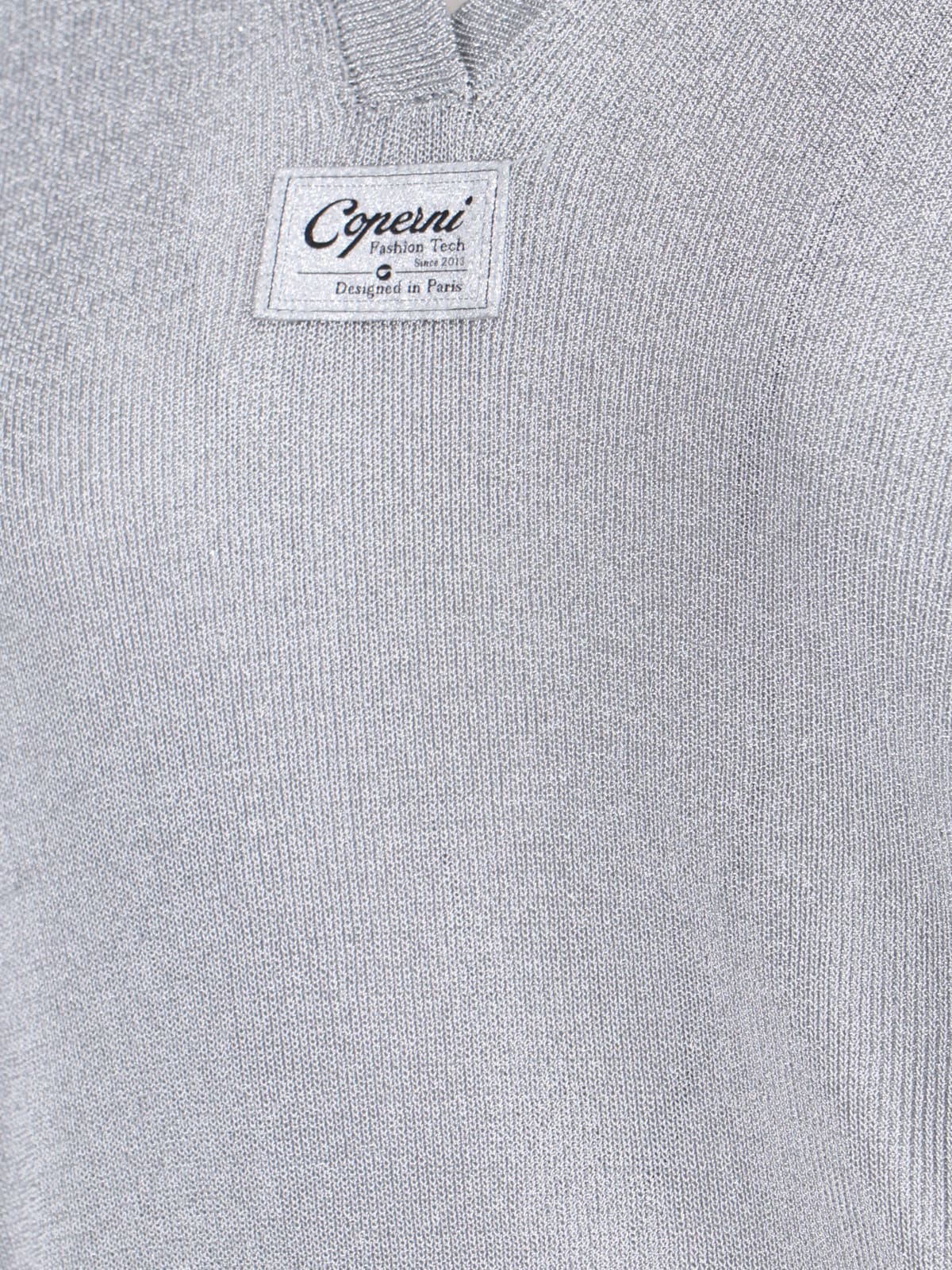 Shop Coperni Polo Jersey In Silver