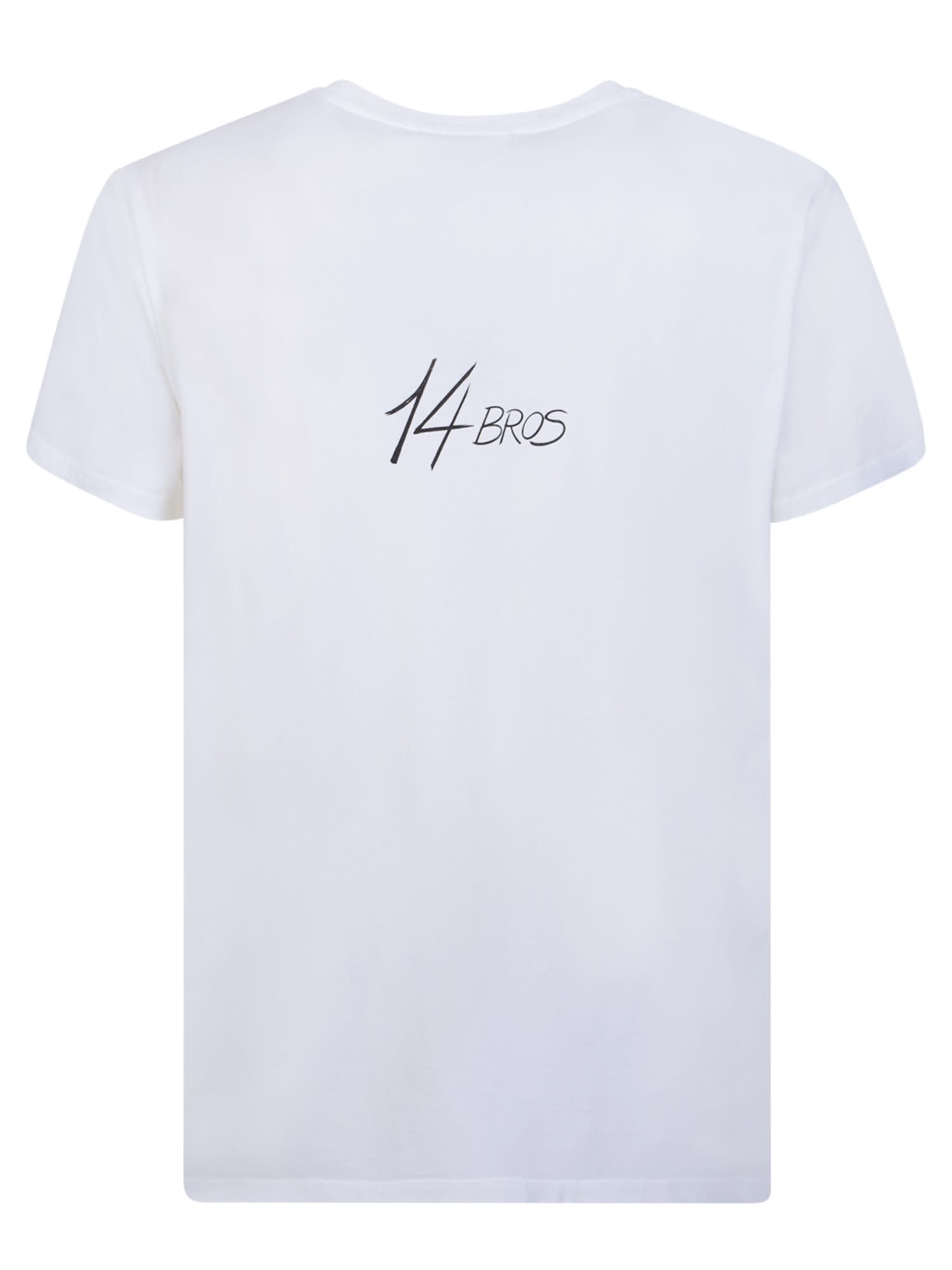 14 Bros Logo T-shirt In White
