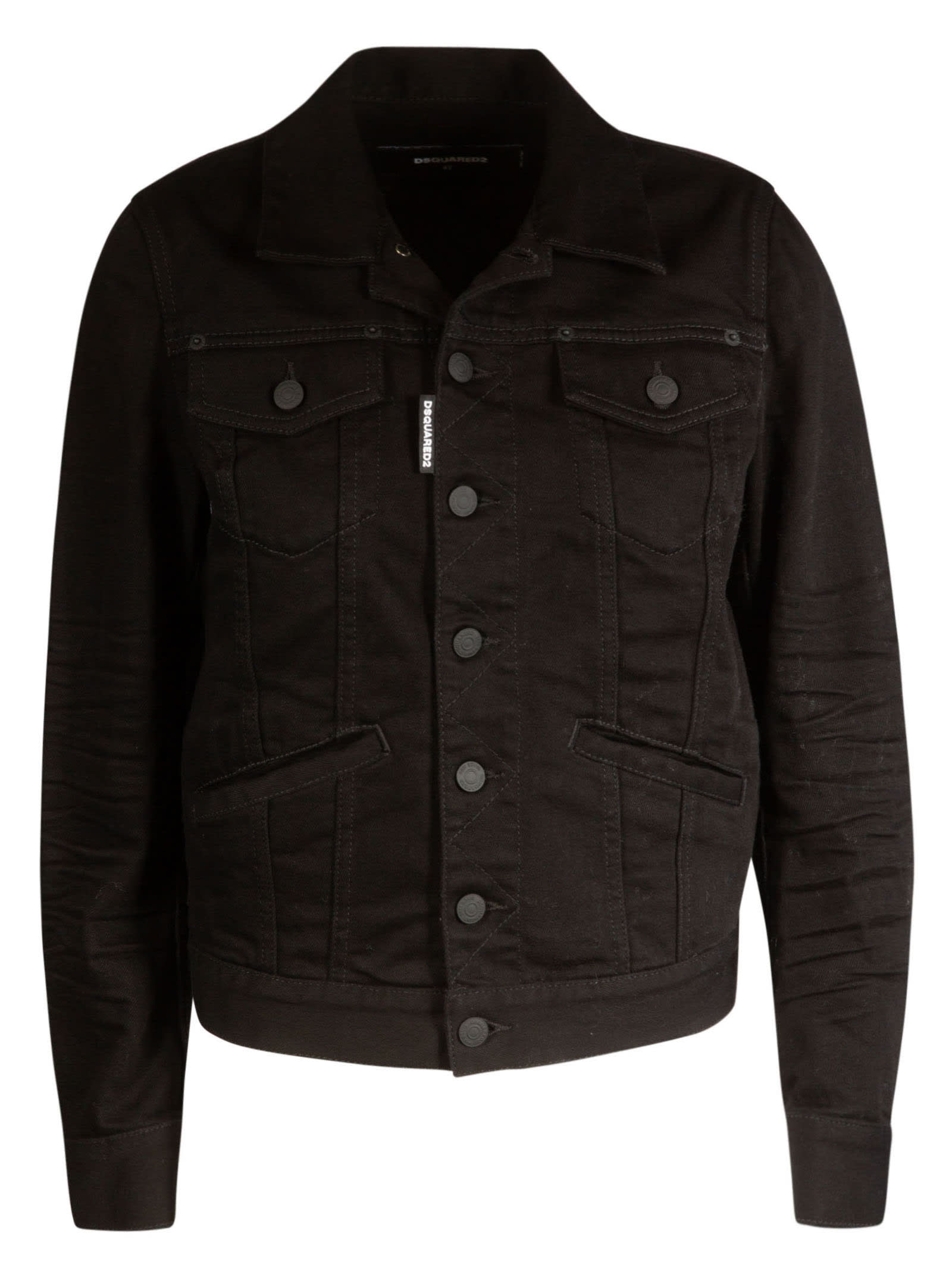 Dsquared2 Icon Chest Dual Pocket Detail Buttoned Jacket