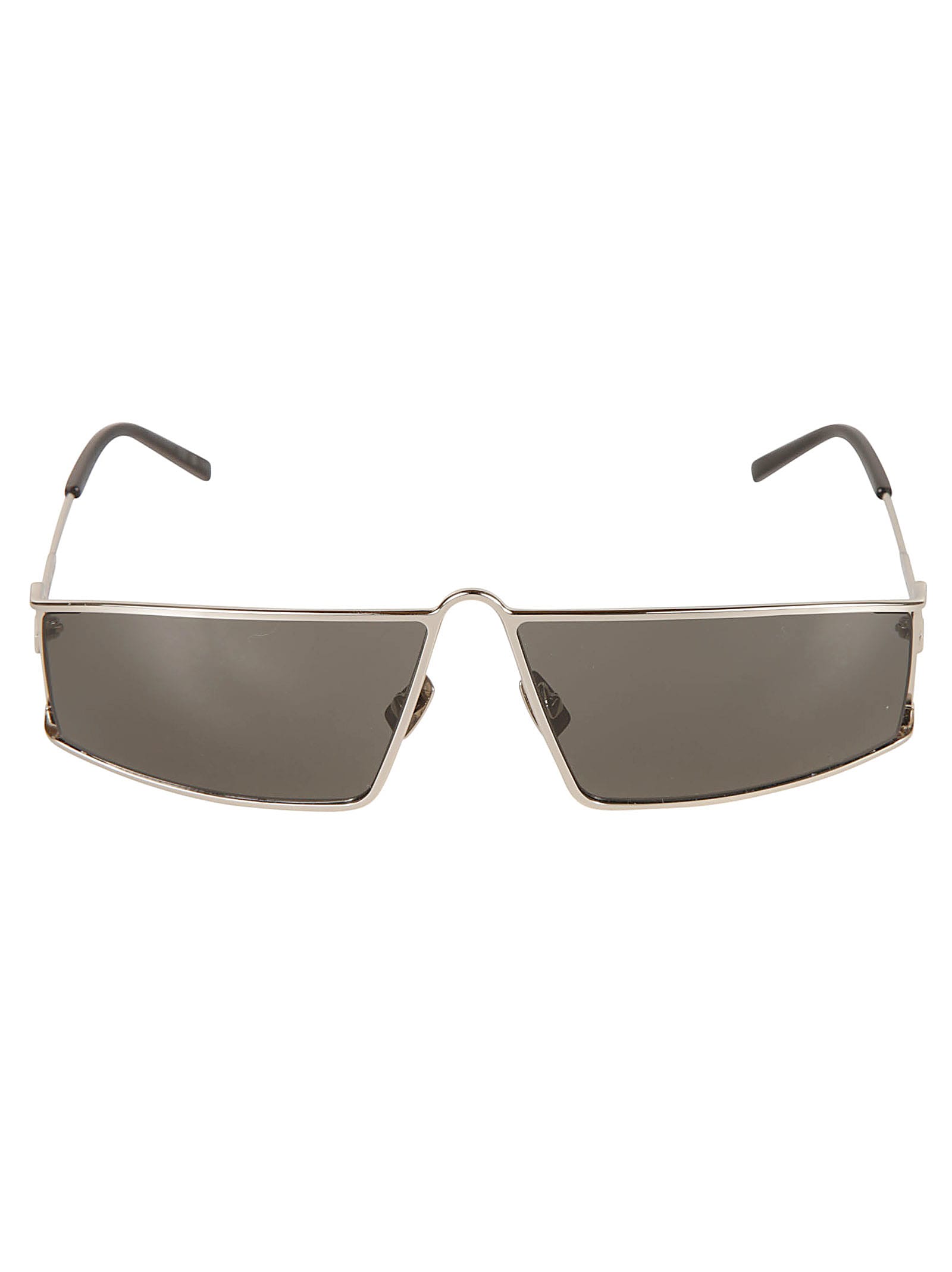 Shop Saint Laurent Sl 606 Sunglasses In Silver/grey