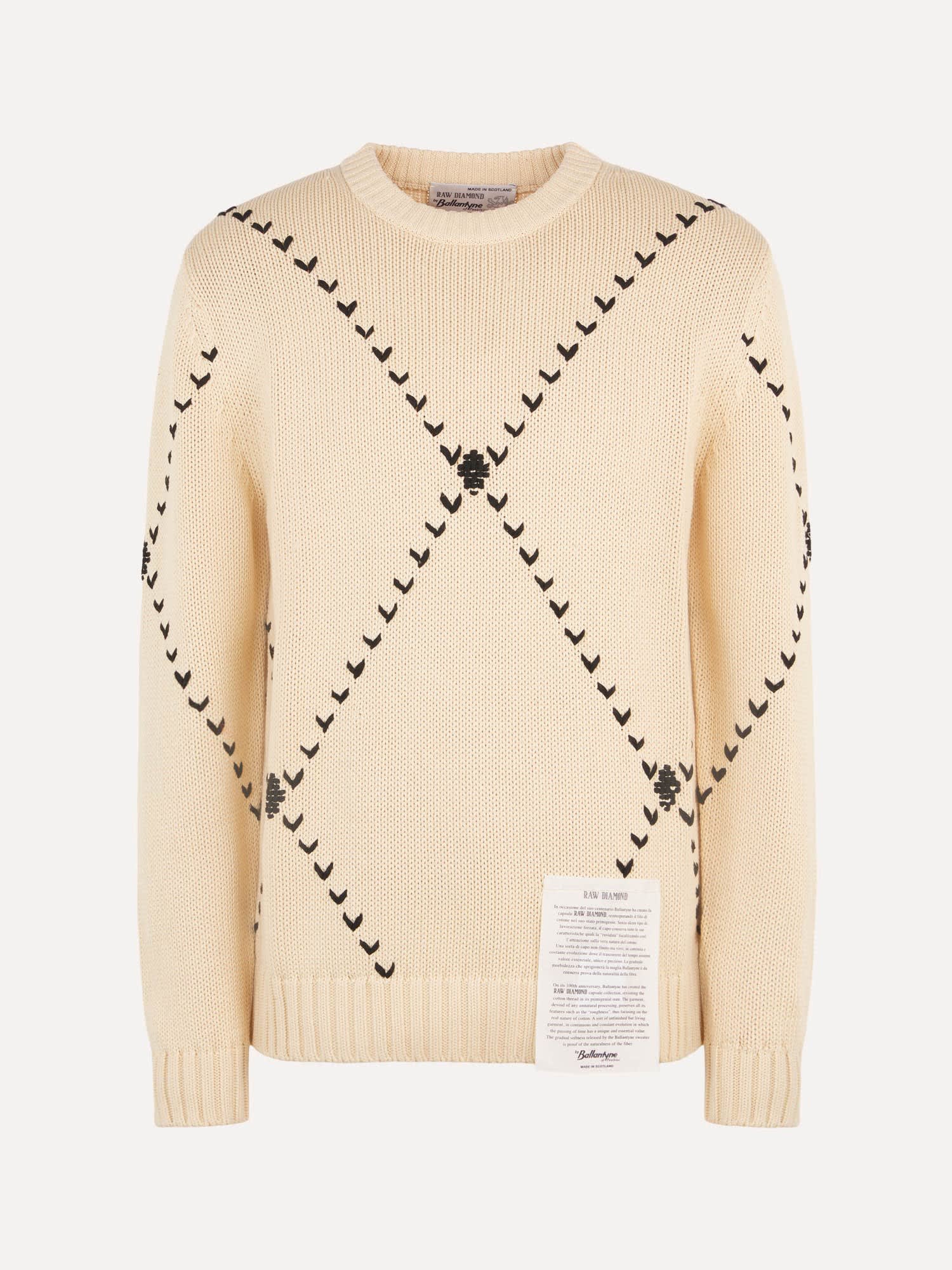 Ballantyne Raw Diamond Diamond Embroidery Pullover Smart Closet - Main Image