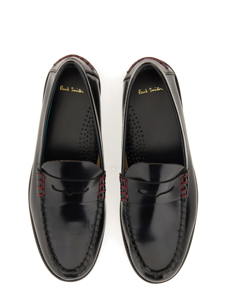 Shop Paul Smith Leather Loafer In Black