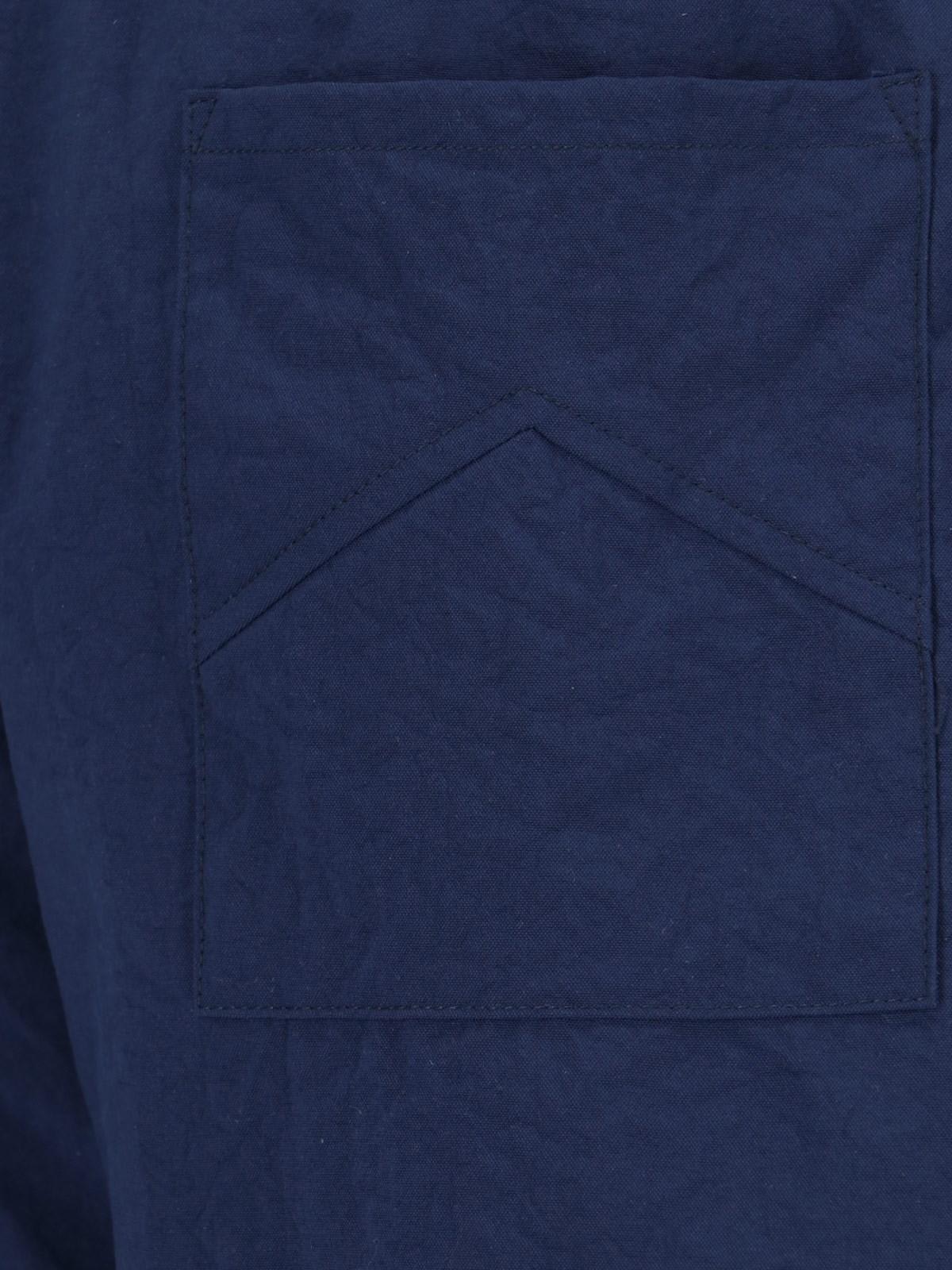 Shop Rhude Logo Jogger Shorts In Blue