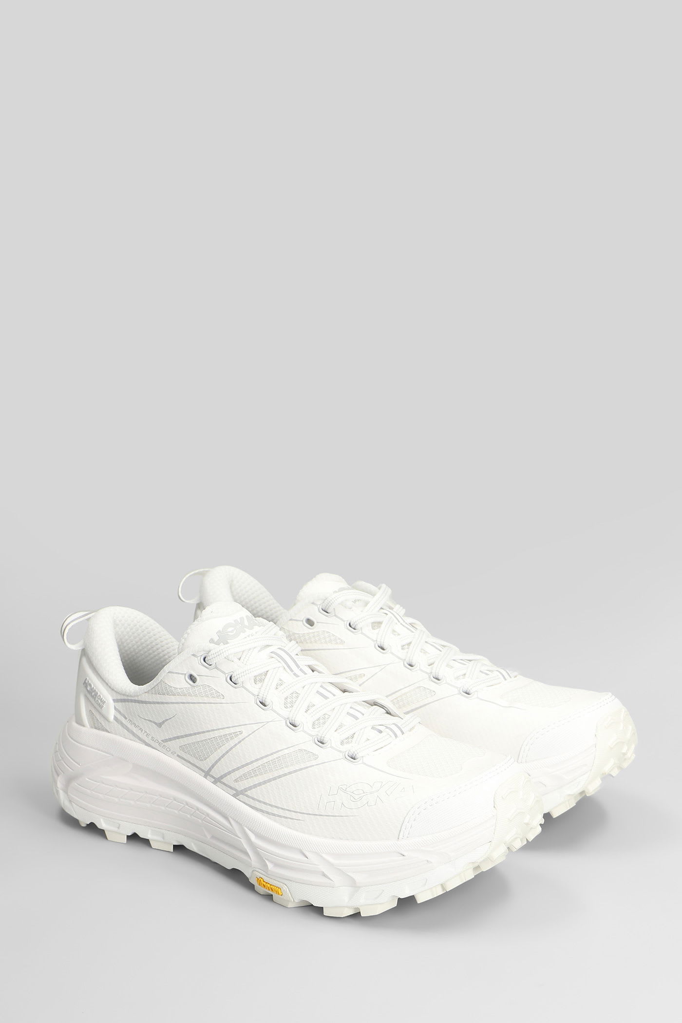Hoka Mafate Speed 2 Sneakers In White Fabric In White