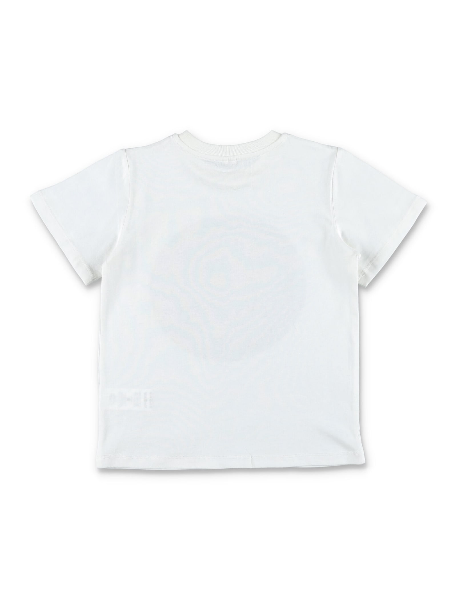 Shop Stella Mccartney Circular Logo T-shirt In Ivory