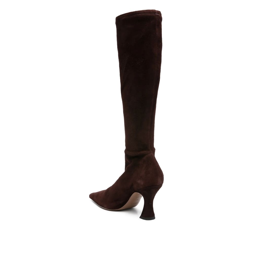 Neous 80mm Knee-high Suede Boots In Brown