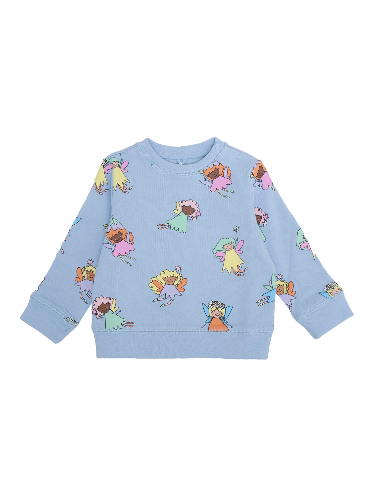 Stella Mccartney Graphic-print Sweatshirt In Light Blue