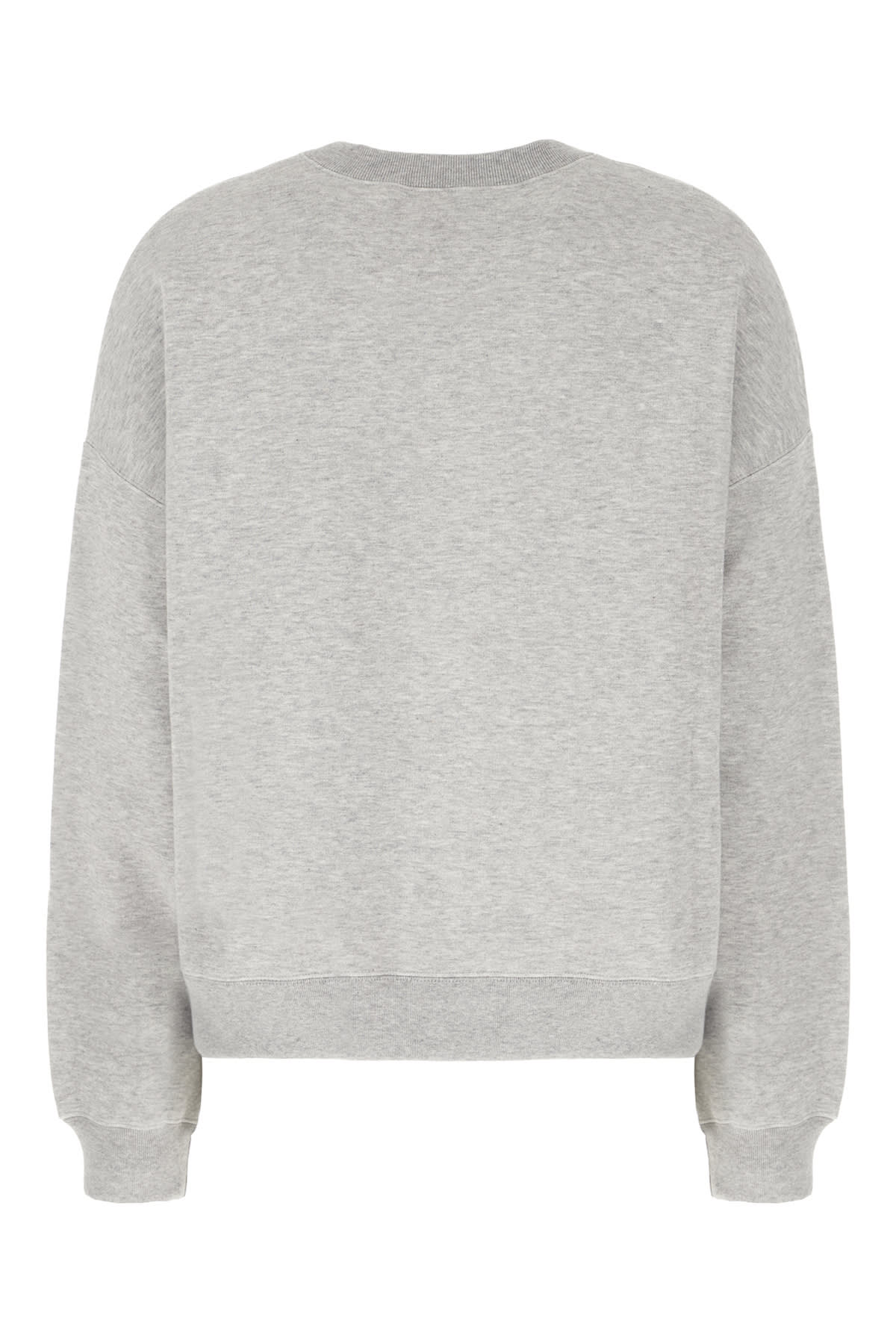 Shop Gucci Grey Cotton Blend Oversize Sweatshirt In Grigio