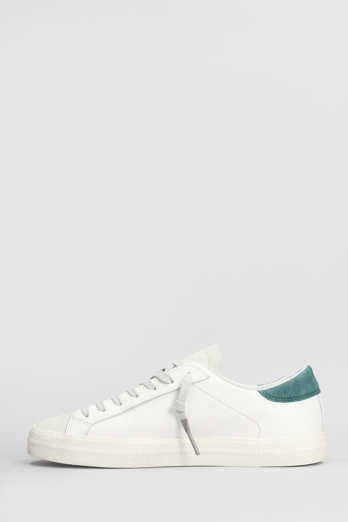 Shop Date Hill Low Sneakers In White Suede And Leather