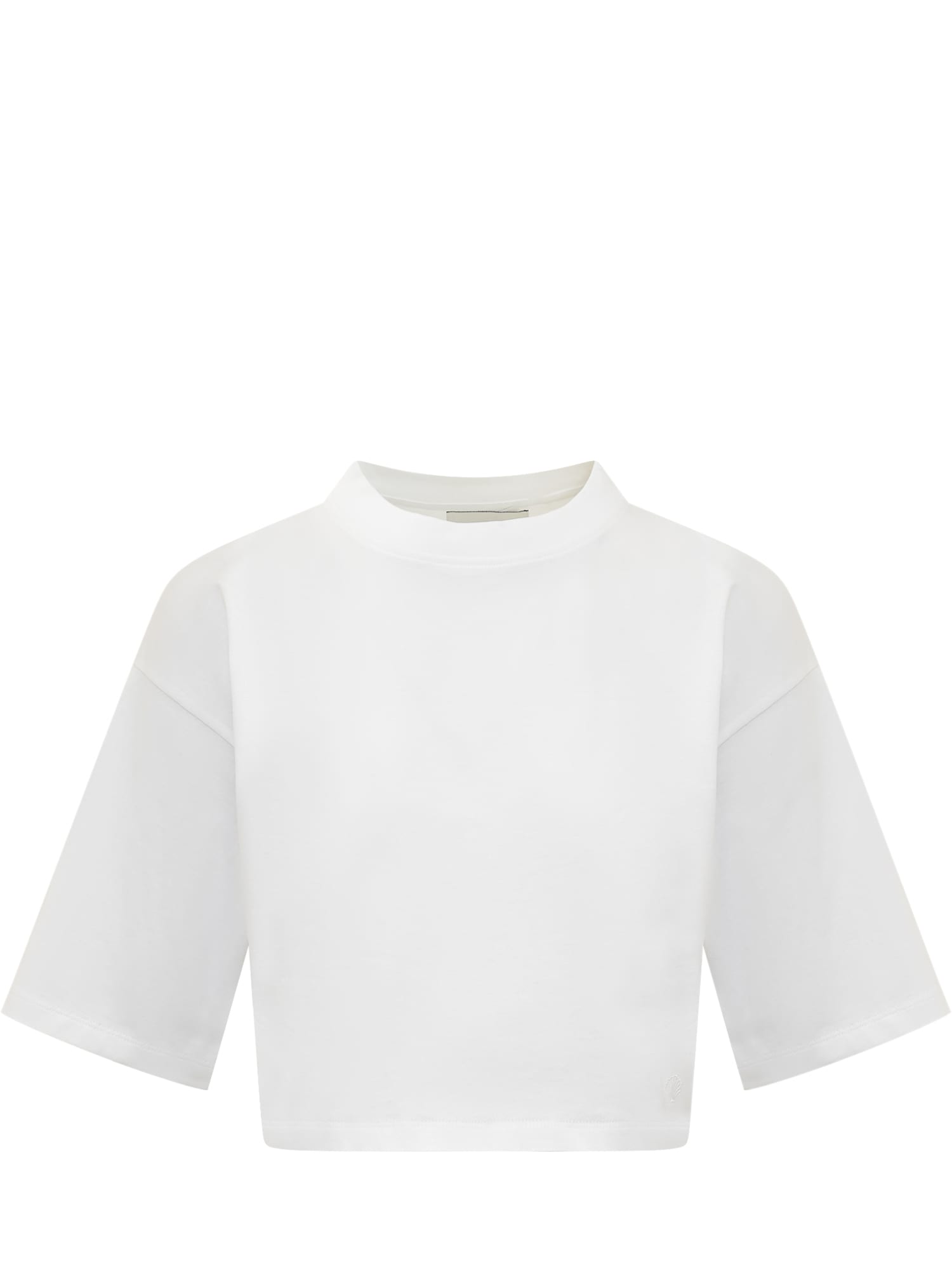 Shop Loulou Studio Cropped T-shirt In White