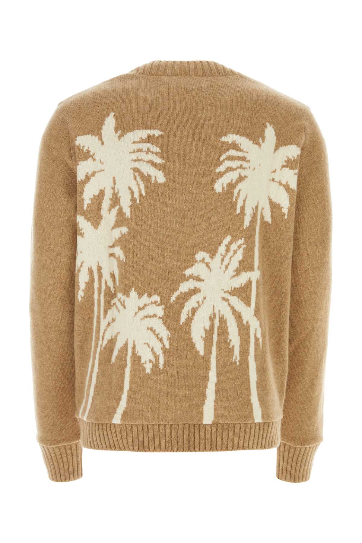 The Elder Statesman Biscuit Cashmere Sweater In Camelivory