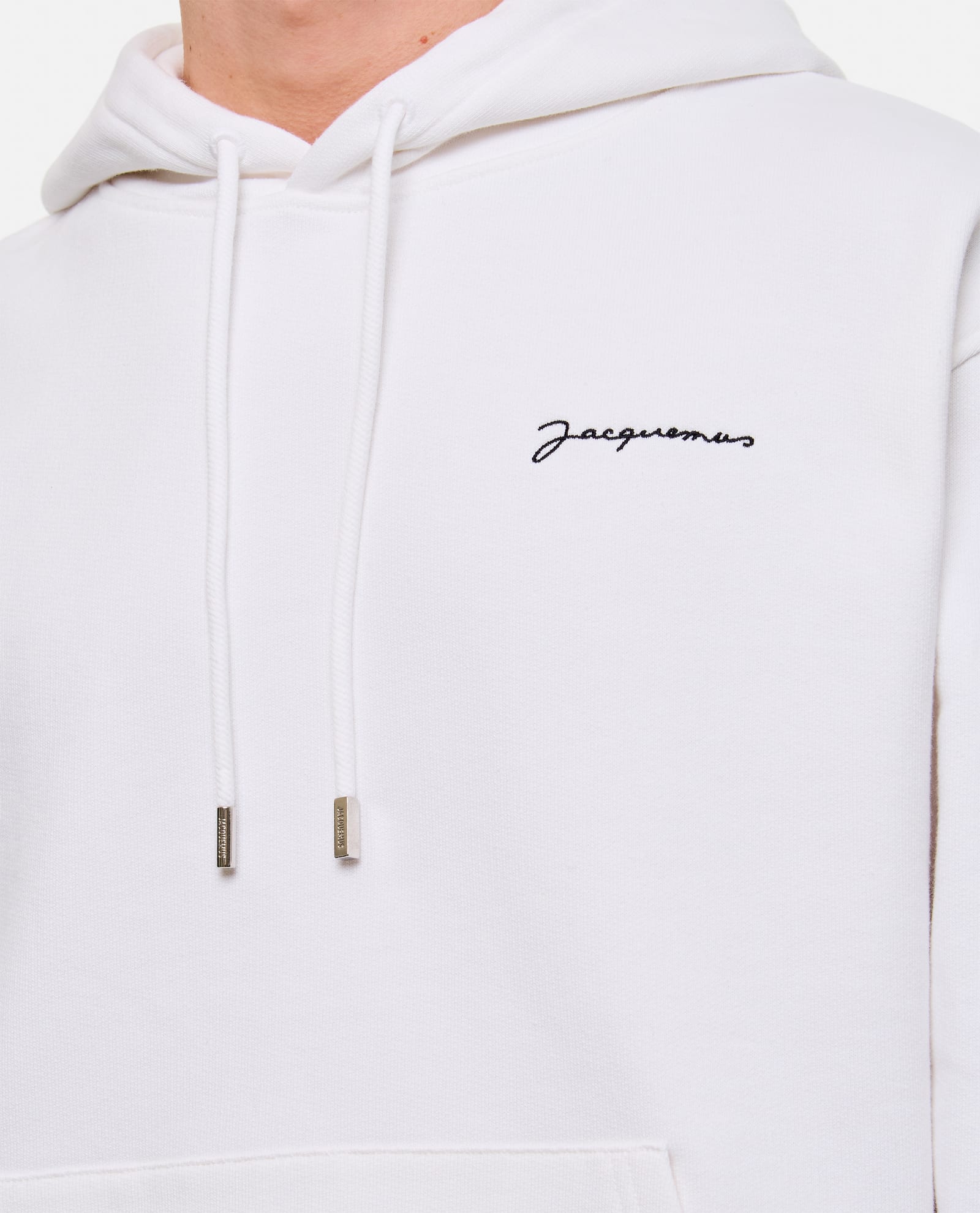 Shop Jacquemus Brode Cotton Sweatshirt In White