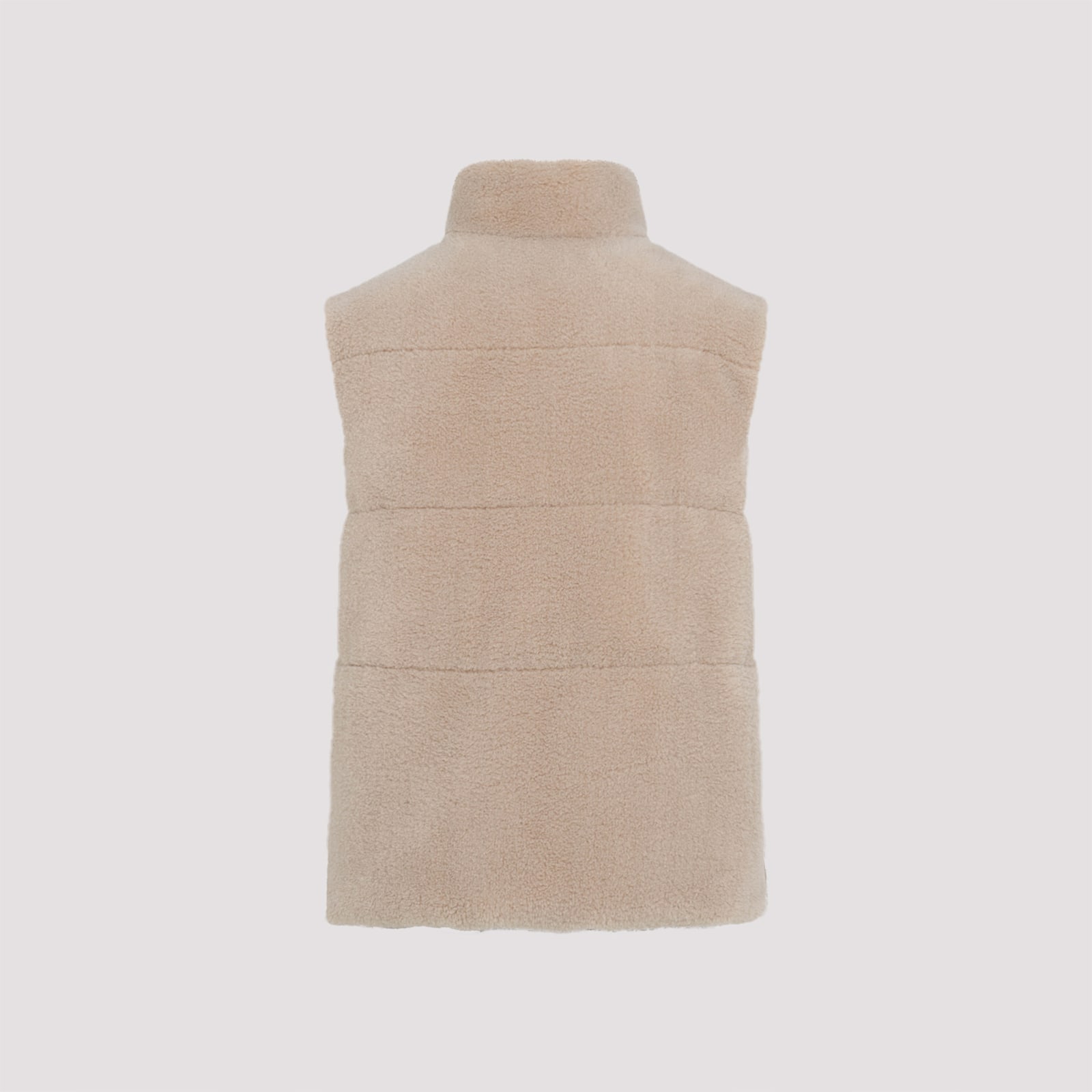 Shop Moncler Colbricon Vest In U Medium Beige