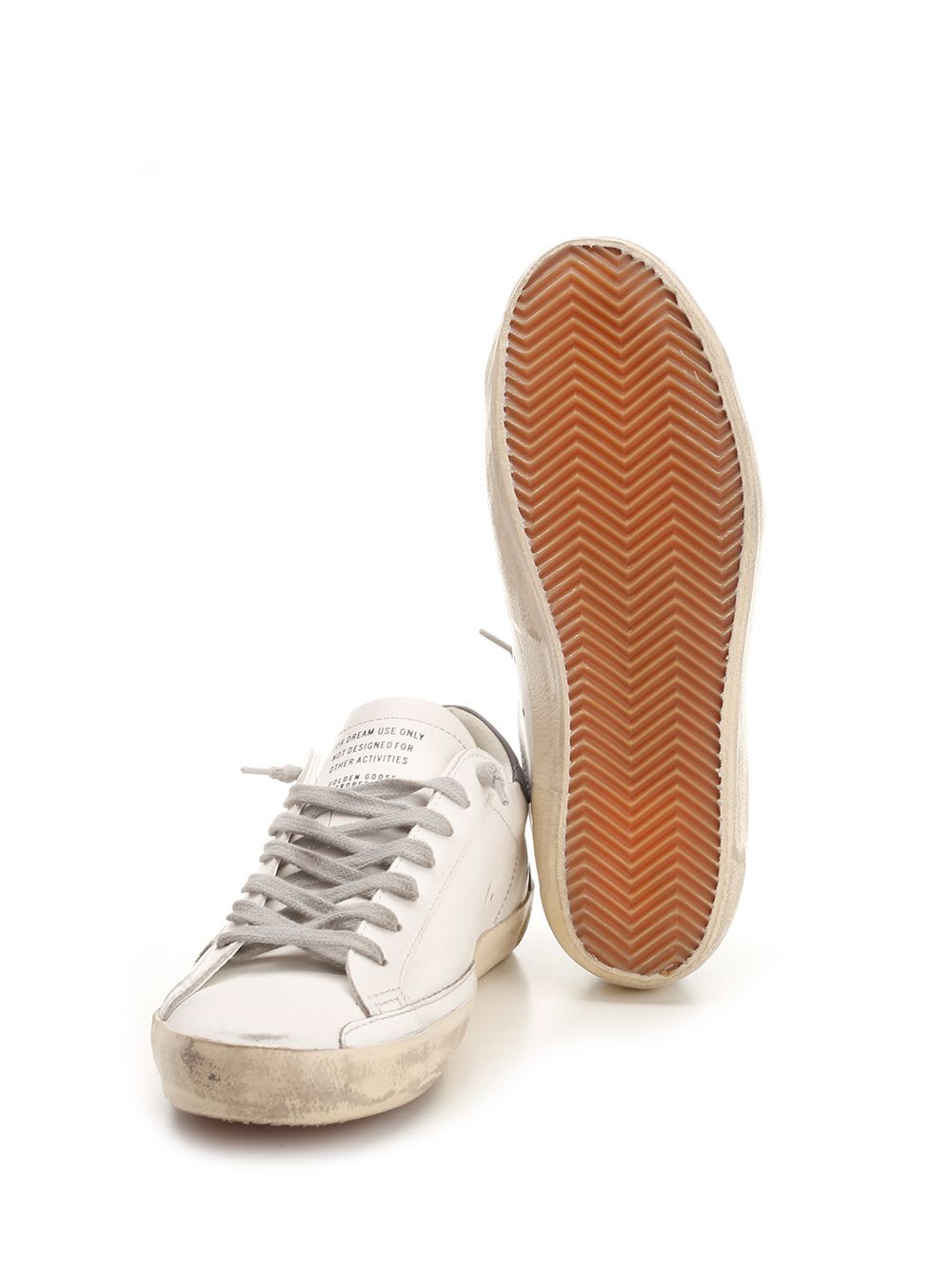 Shop Golden Goose Super Star Sneakers In Bianco