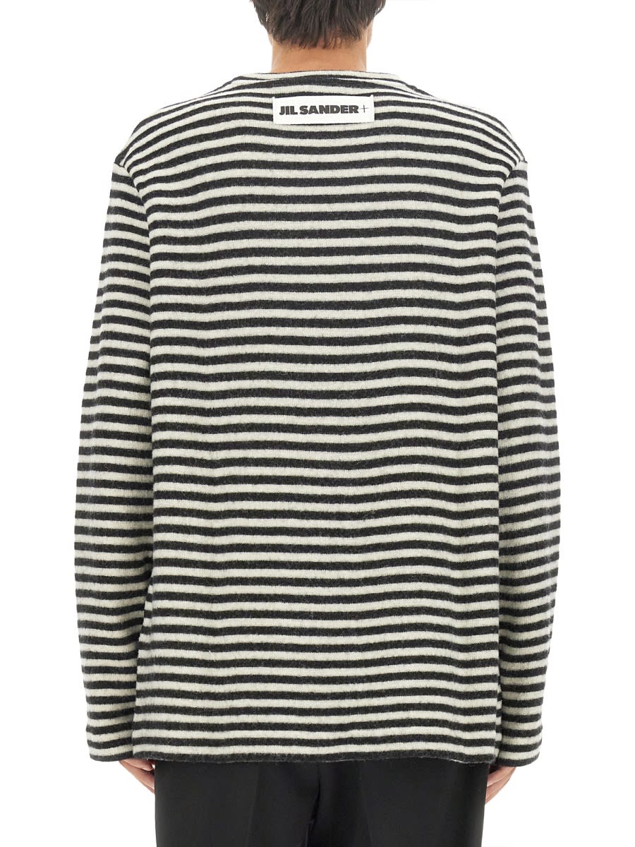 Shop Jil Sander Striped Shirt In Multicolour