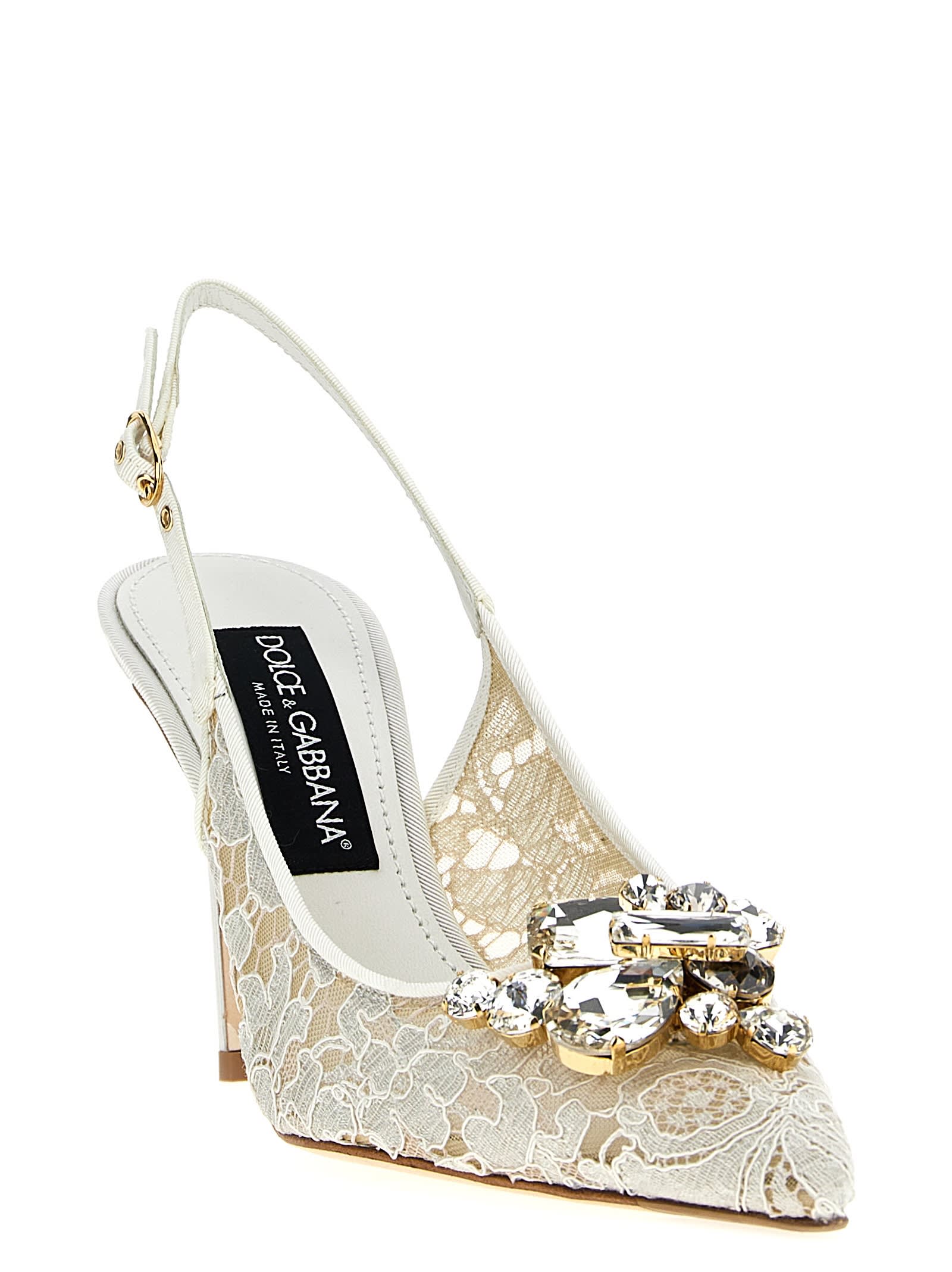 DOLCE & GABBANA RAINBOW LACE SLINGBACK 