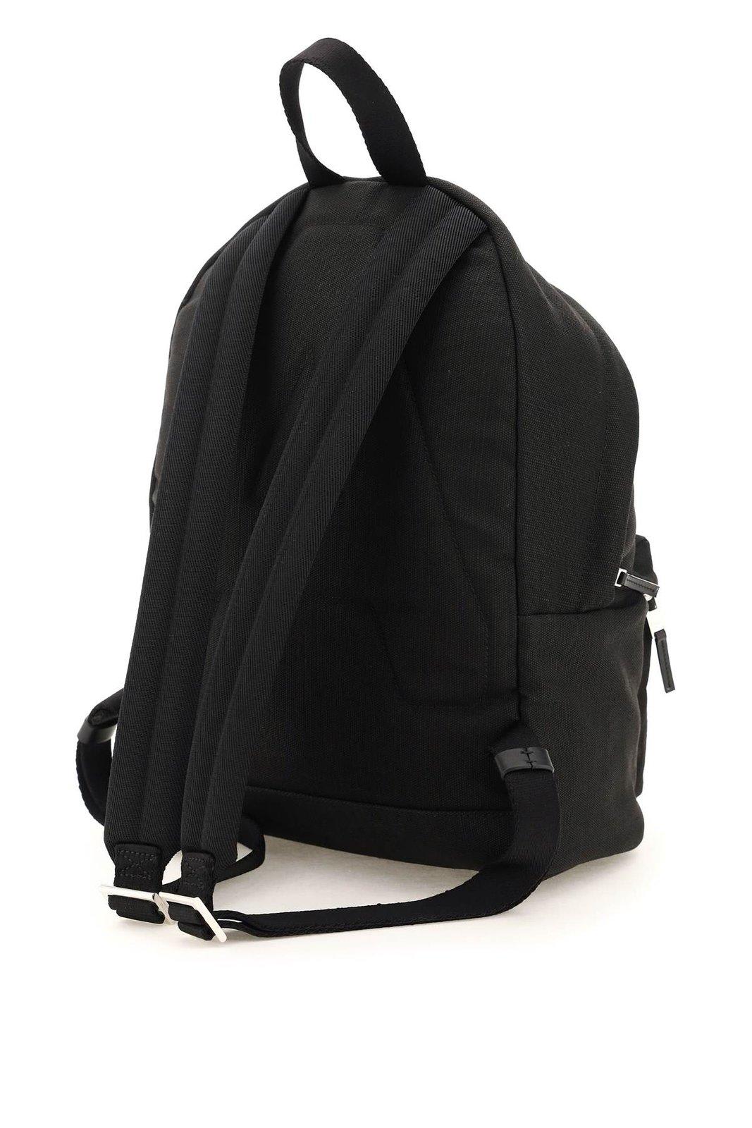 Shop Ambush Logo Embossed Backpack In Nero/argento