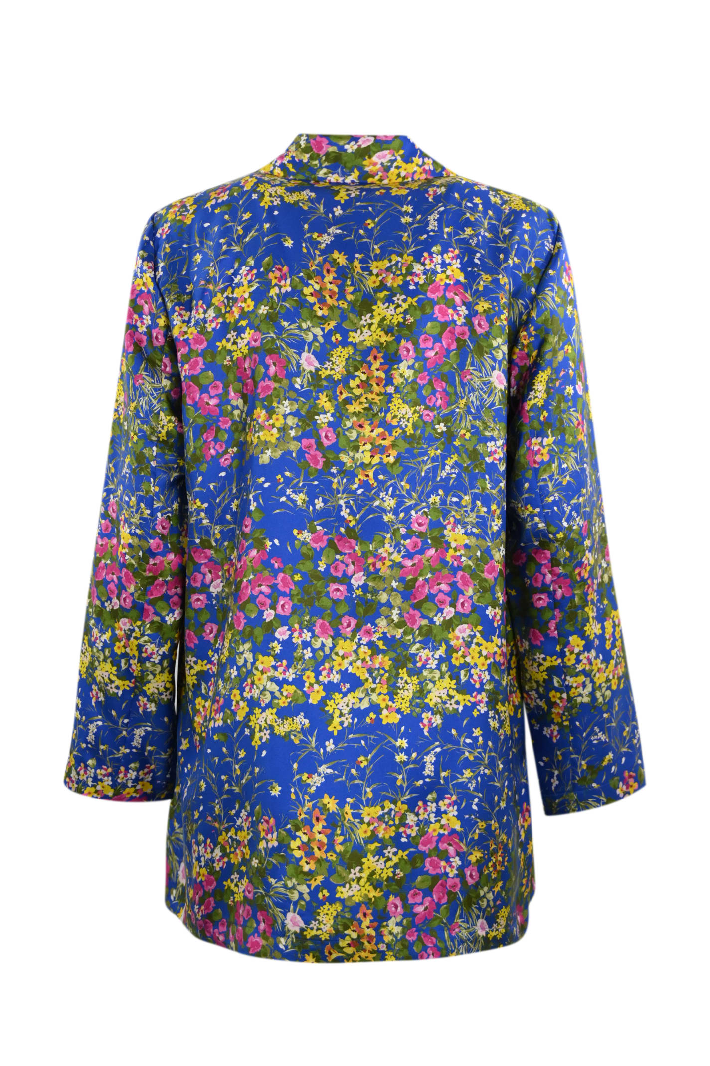 Shop Max Mara Campale Silk Blouse In Bluette