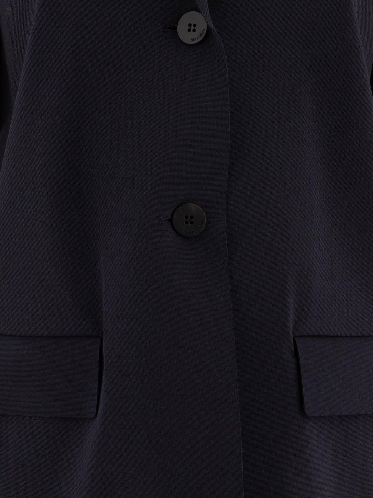 Max Mara Lesena Technical Fabric Jacket In Black