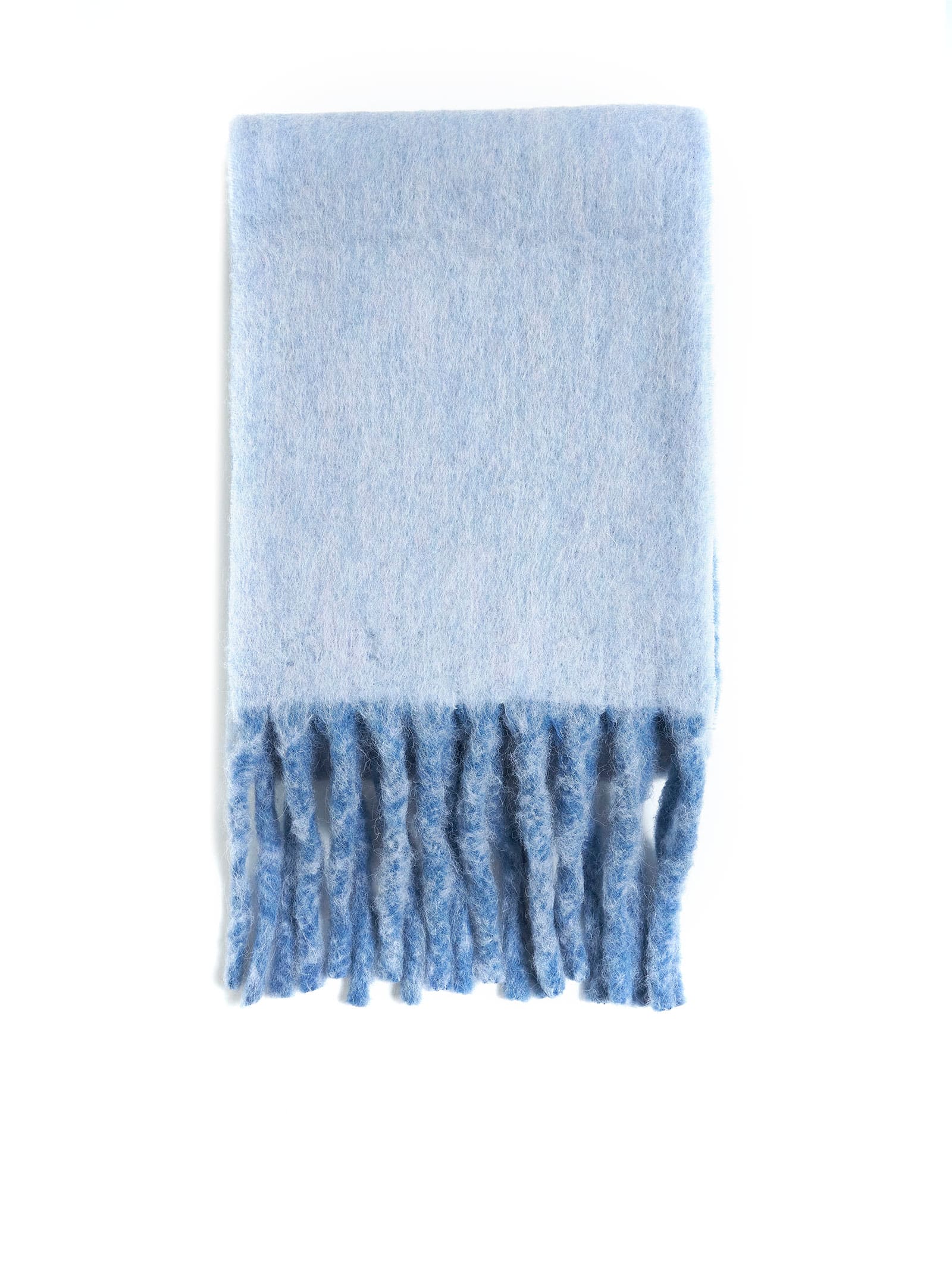 Shop Burberry Scarf In Blue