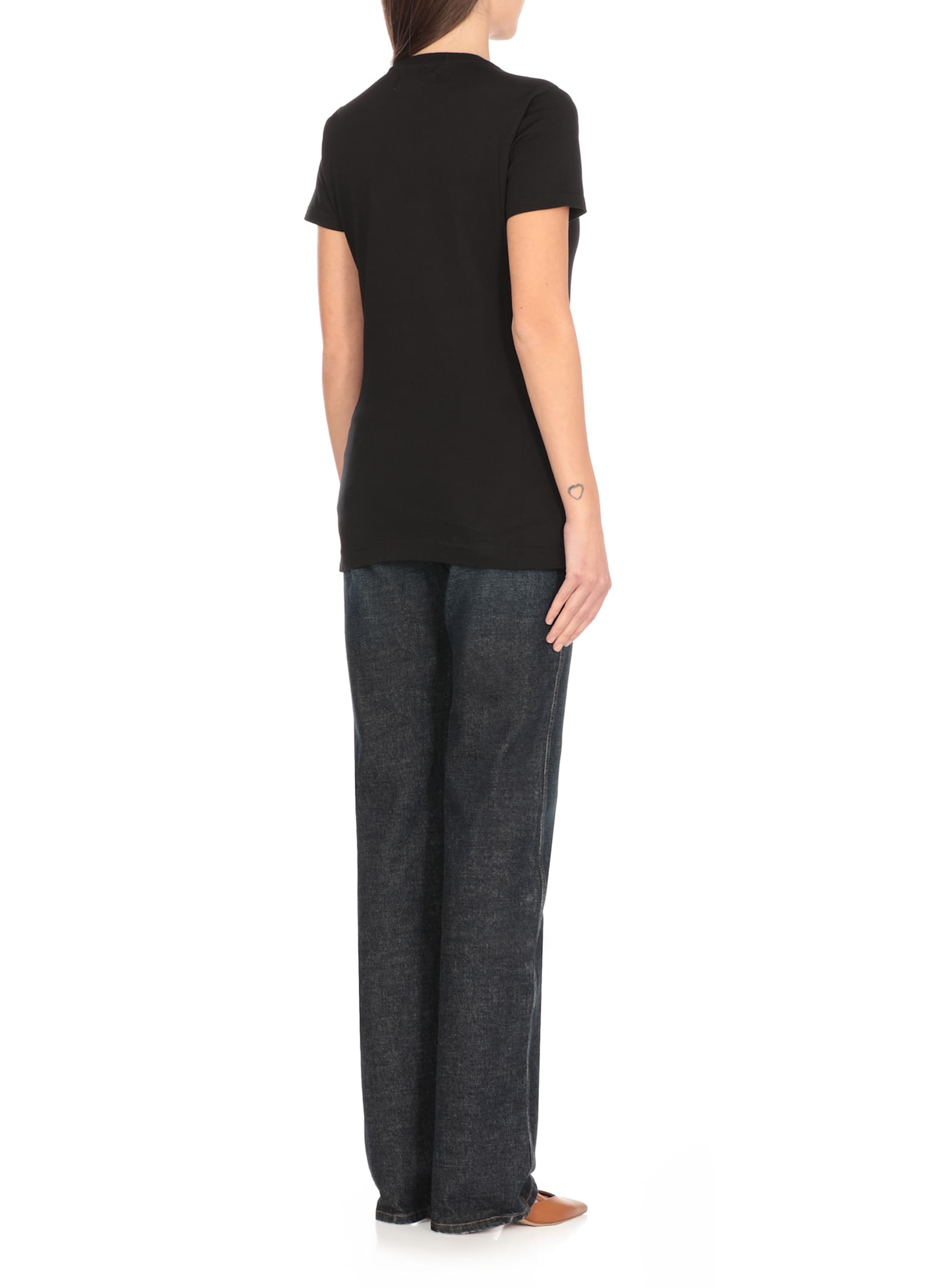 Vivienne Westwood Black Celestial Embroidered T-shirt In Black