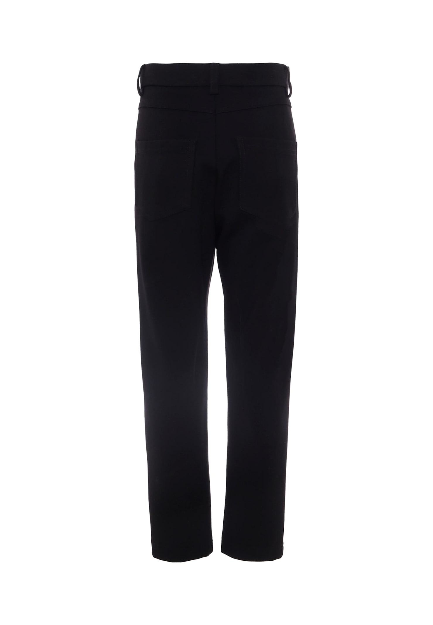 Balmain Black Trousers For Boy With Logo In Black