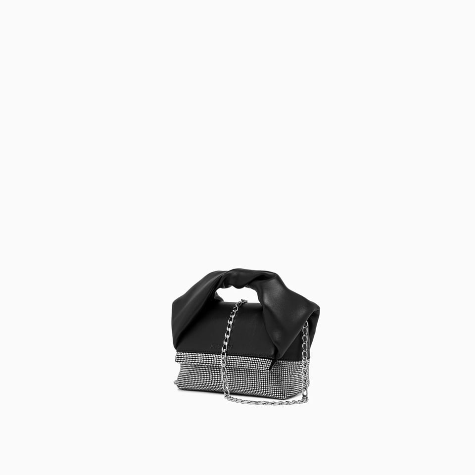 Shop Jw Anderson Crystal Small Twister In Black