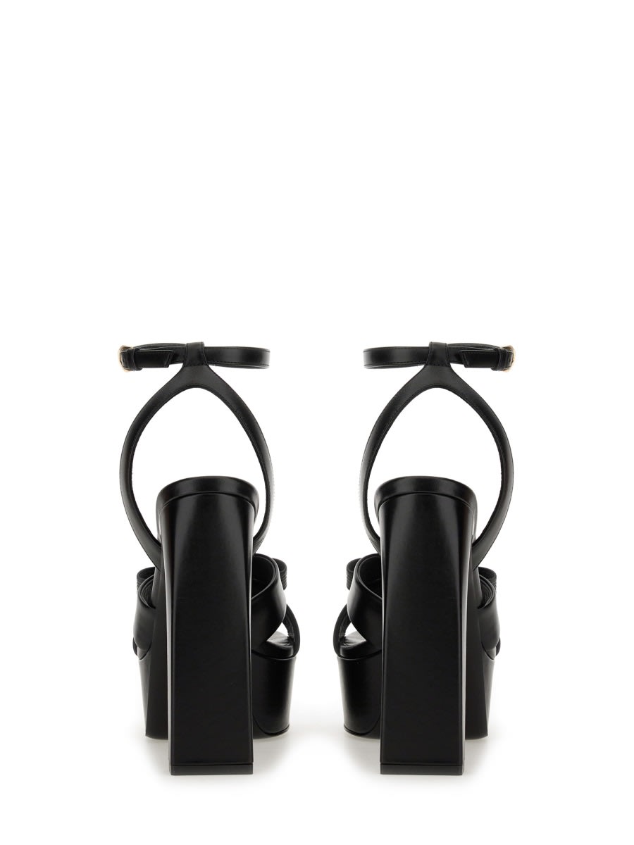 Shop Versace Sandal Gianni Ribbon