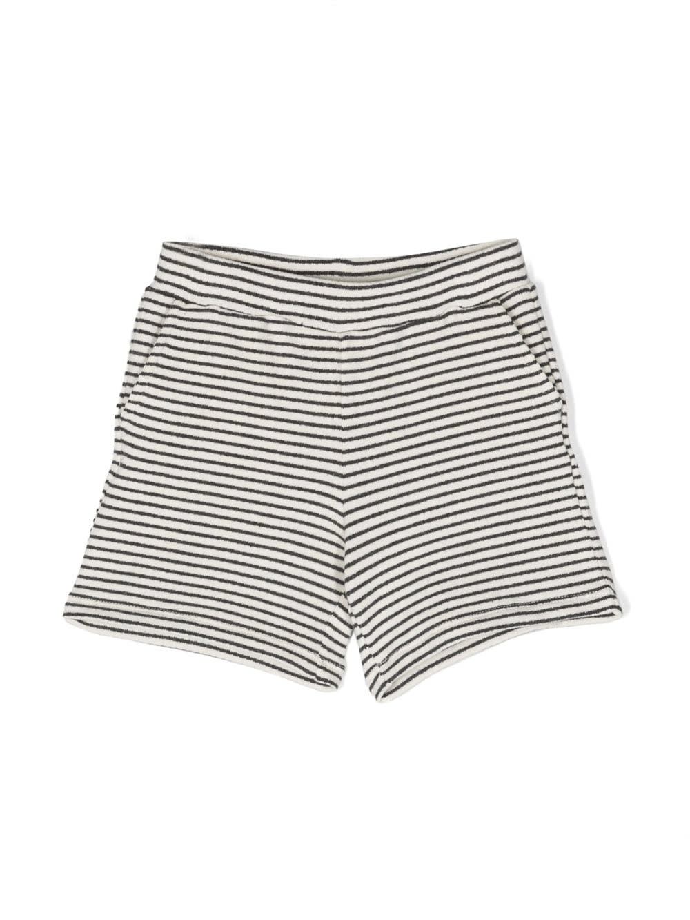 Douuod Kids' Striped Shorts In Cream