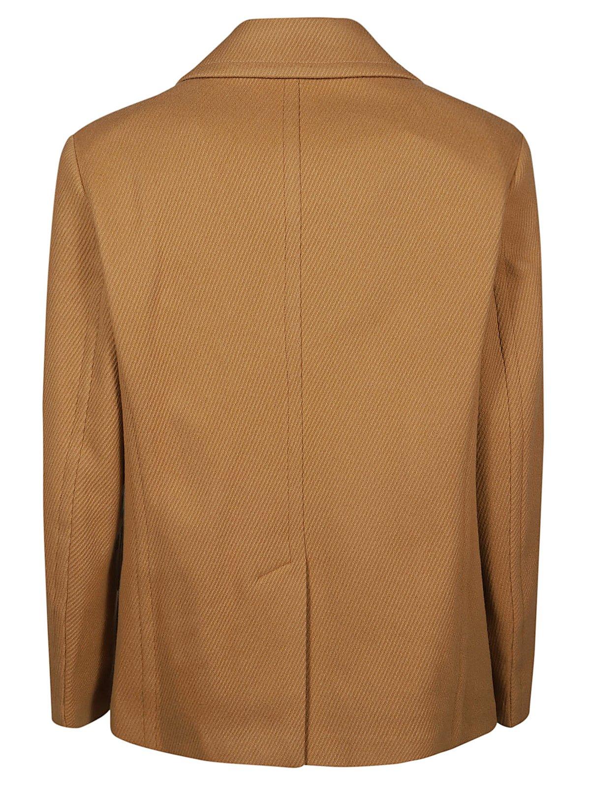 Shop Etro Twill Pea Coat In Camel