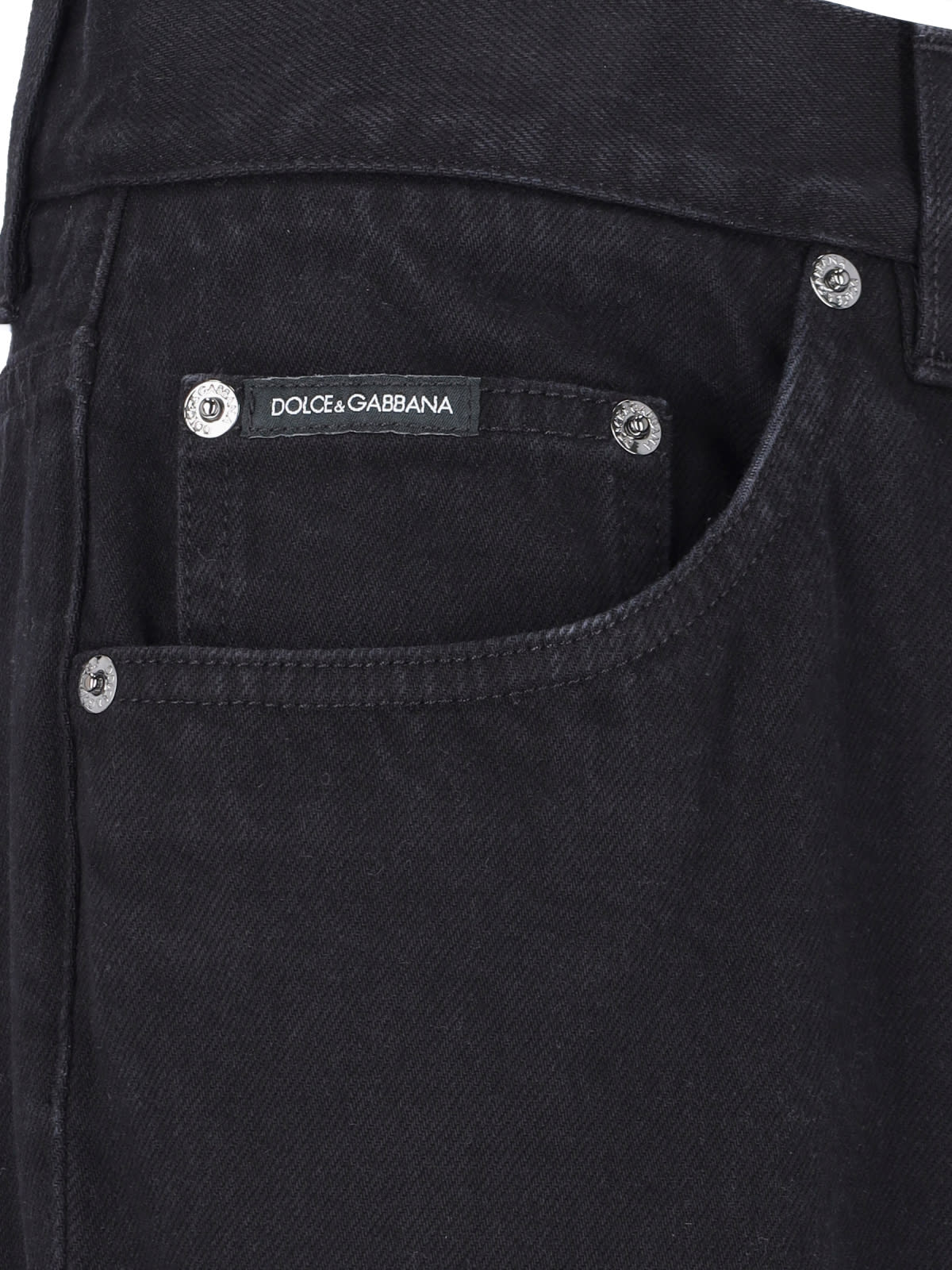 Shop Dolce & Gabbana Classic Straight Jeans In Black