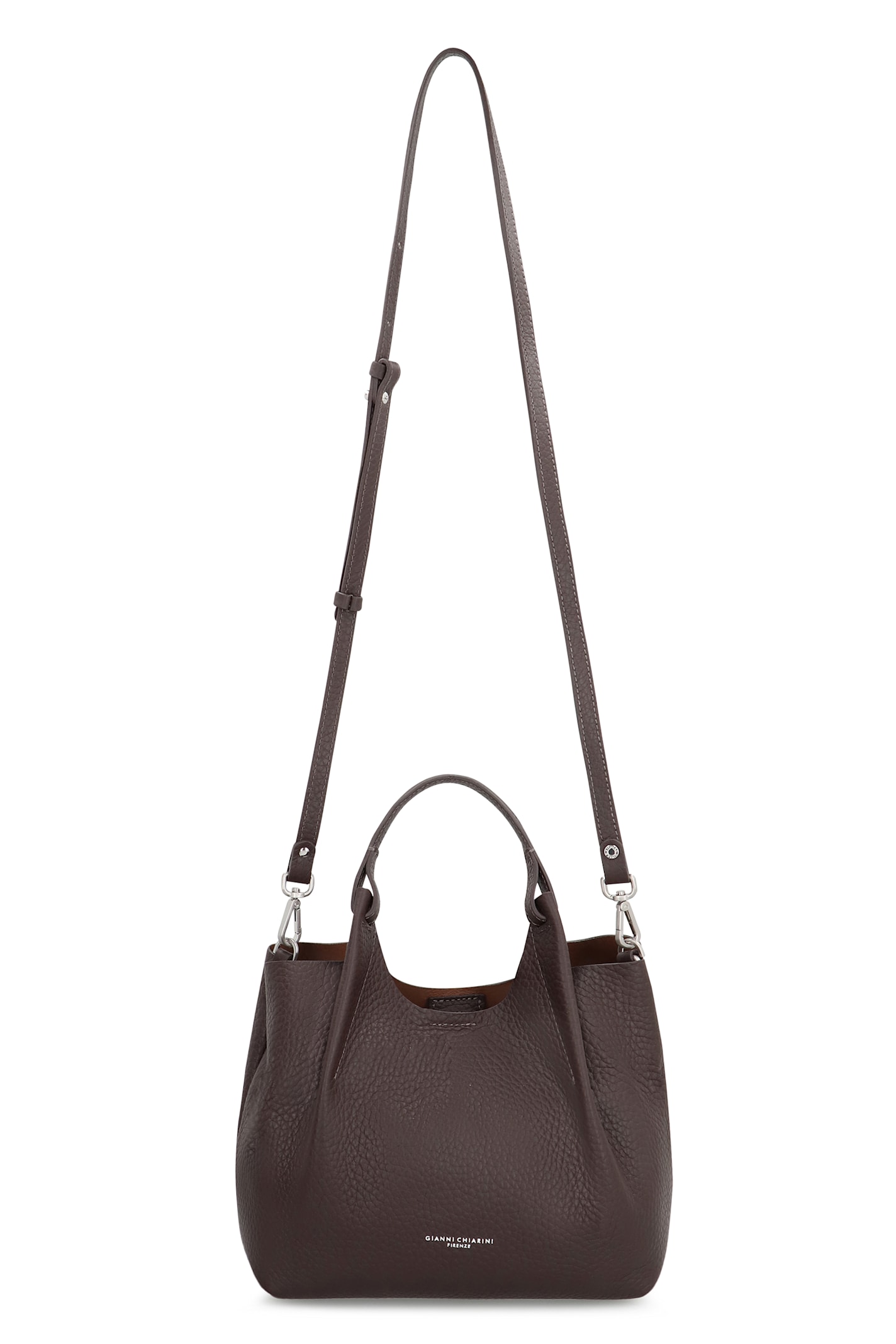 Gianni Chiarini Dua Leather Handbag In Brown