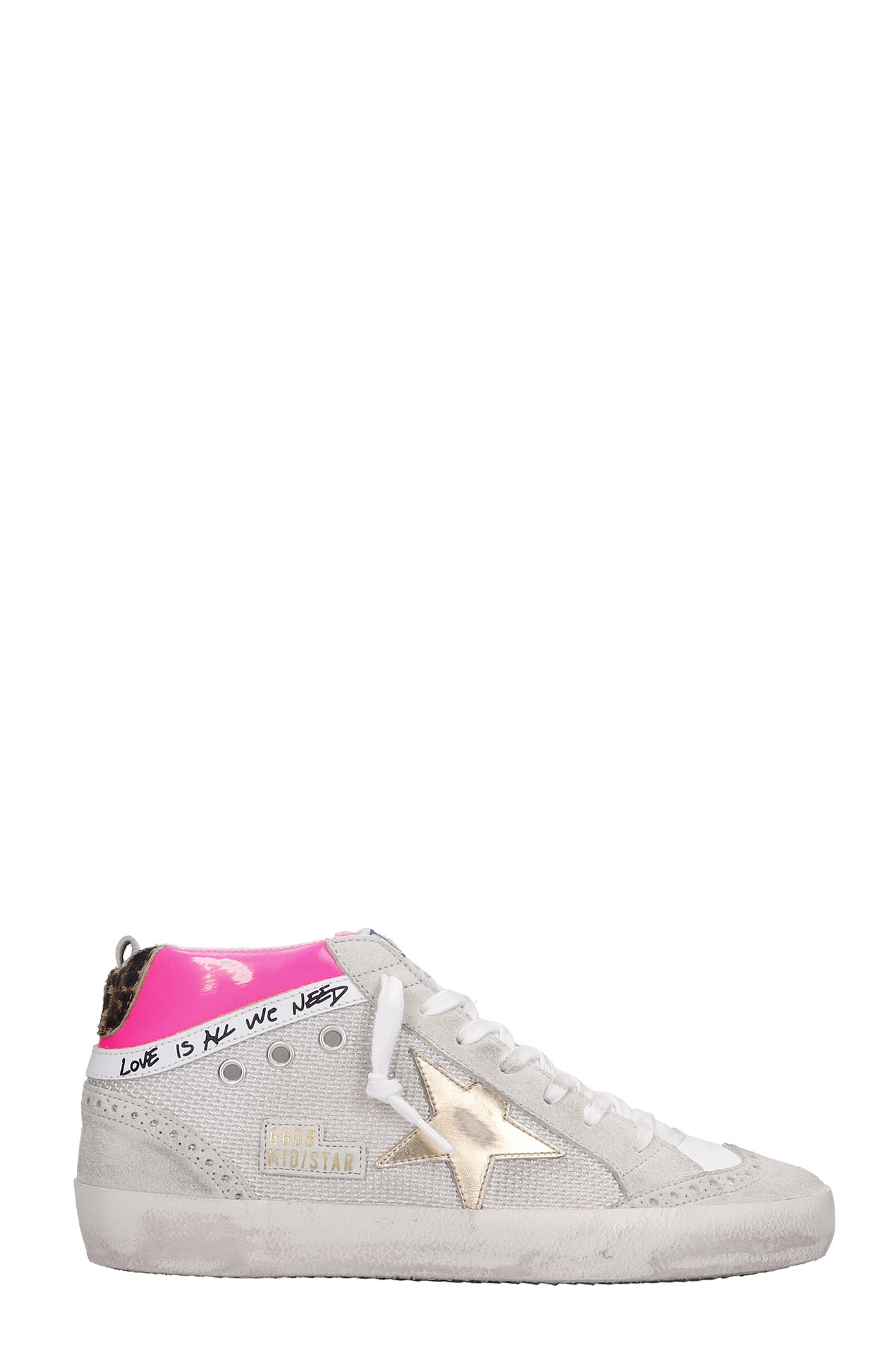 GOLDEN GOOSE MID STAR SNEAKERS IN GREY SUEDE,GWF00123F00105680807