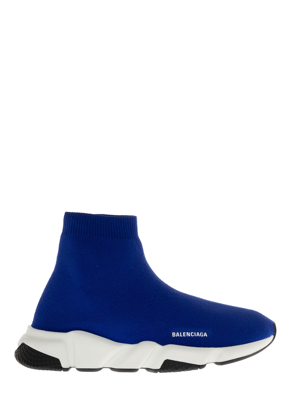 Balenciaga Speed Blue Sneakers With Logo