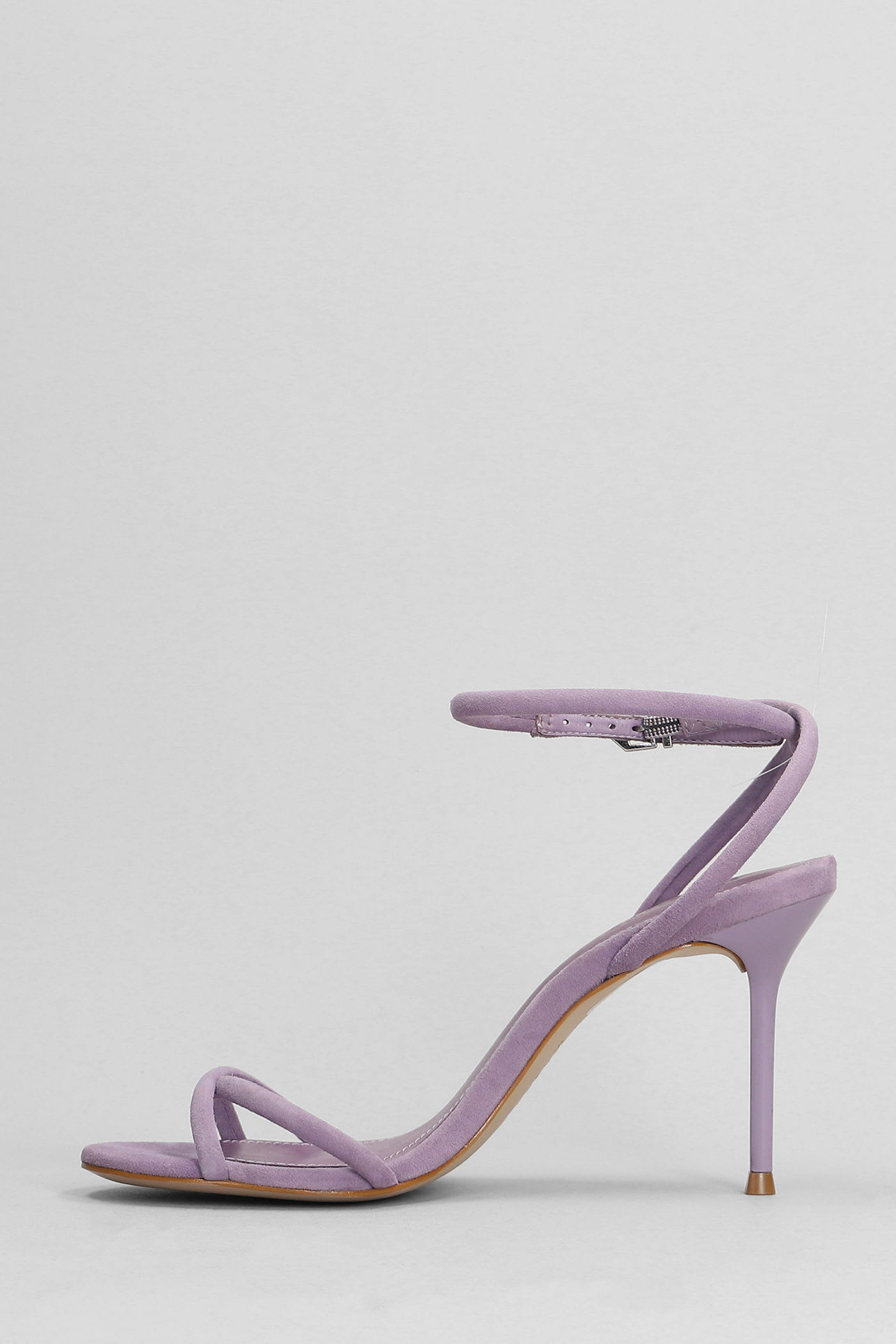 Shop Schutz Sandals In Viola Suede