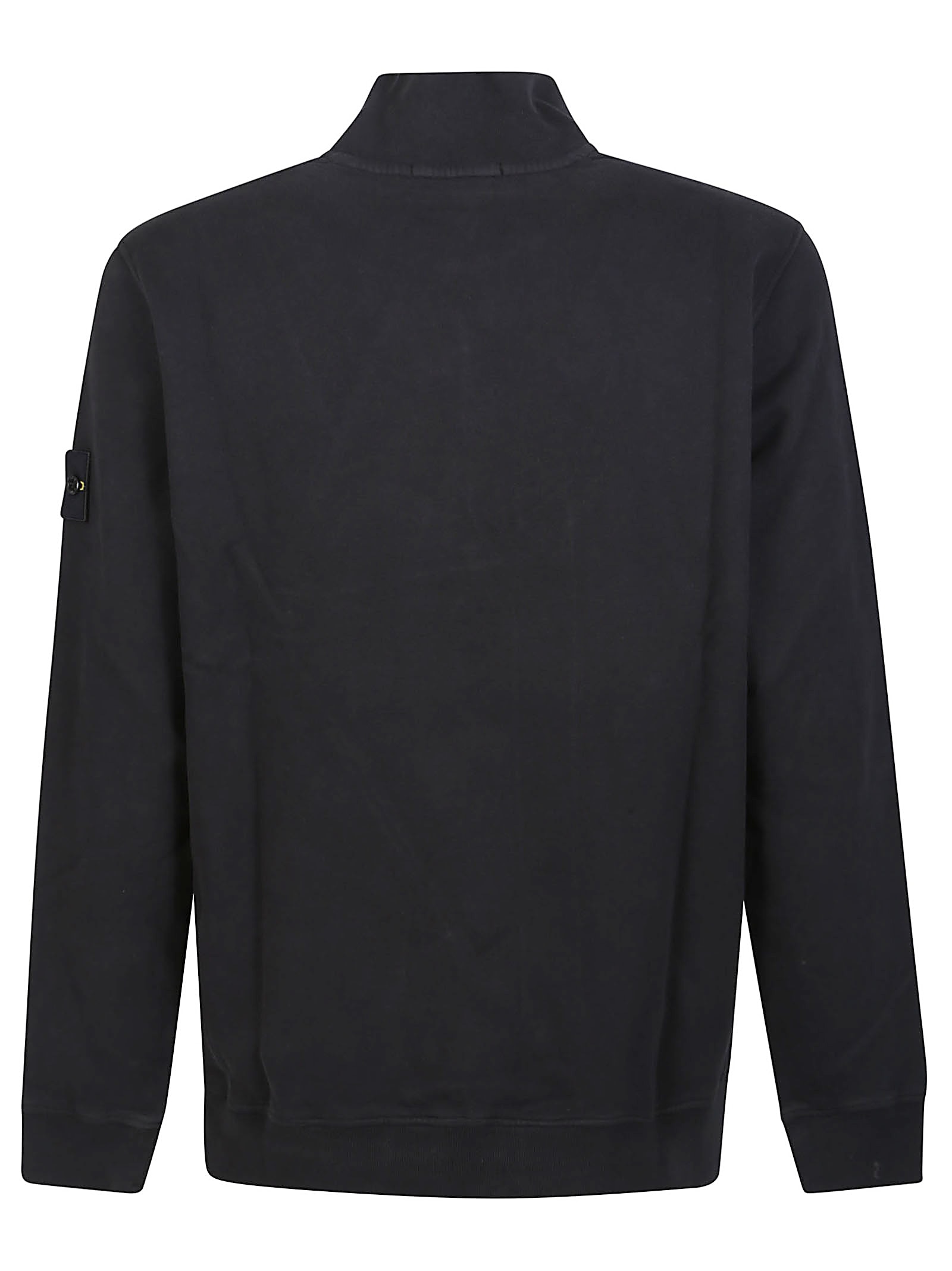 Stone Island Cotton Sweatshirt In Black