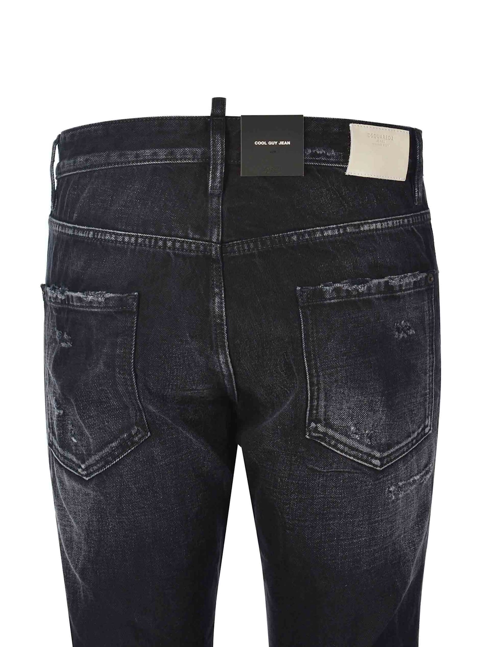 Shop Dsquared2 Jeans  Cool Guy Made Of Denim In Black