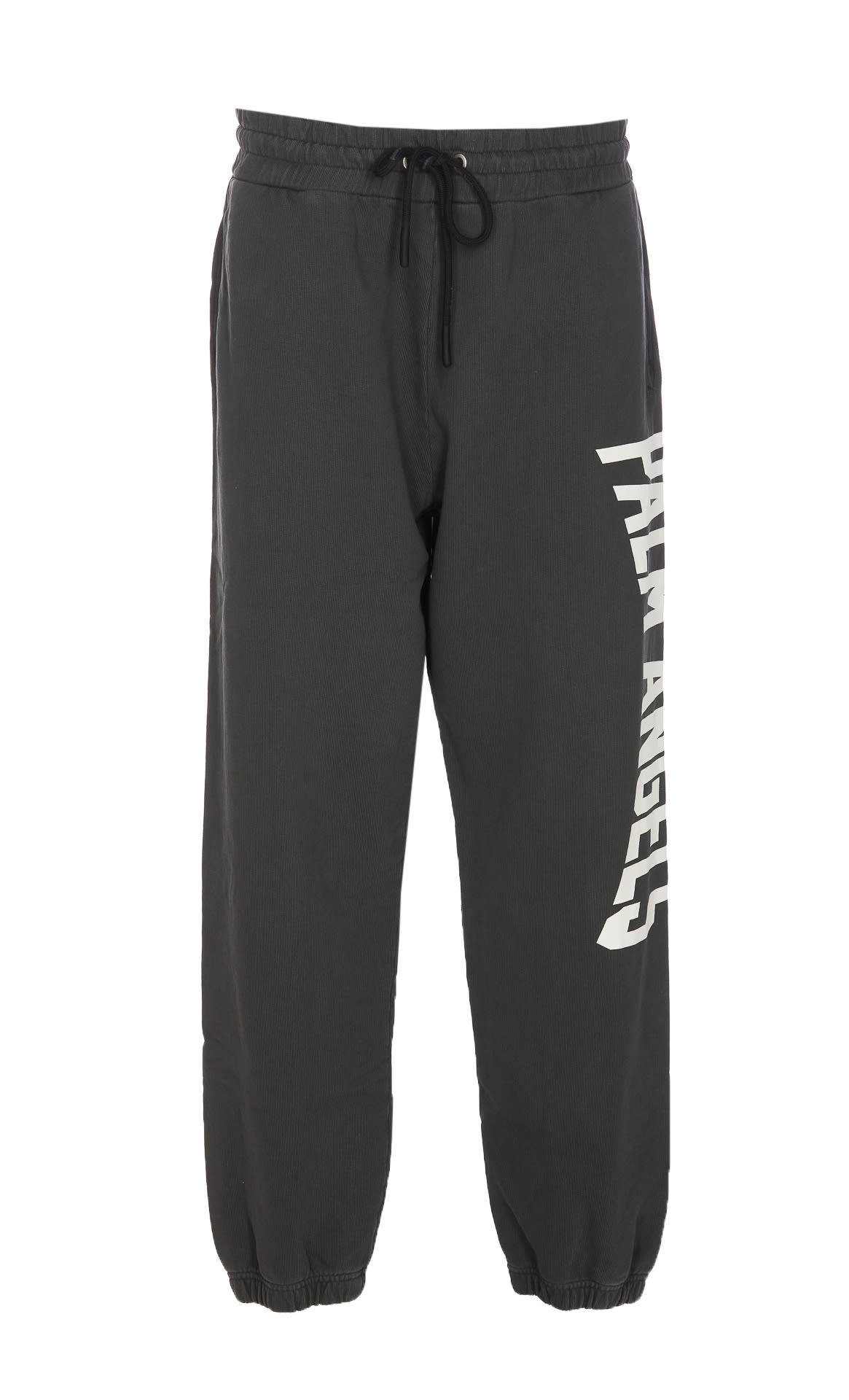 Shop Palm Angels Pa City Washed Sweatpants In Dark Grey/white