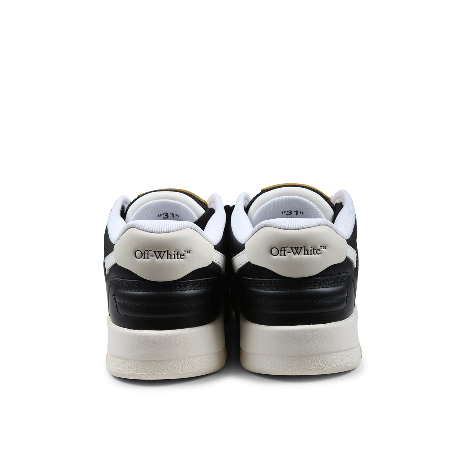 Off-white Yellow Sneakers For Boy With Arrow In Yellow