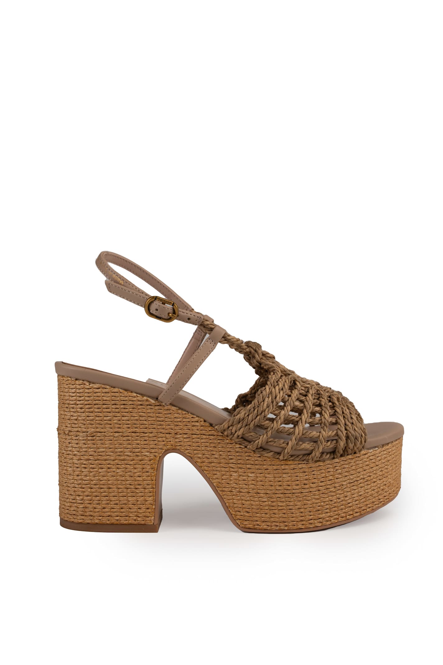 TwinSet Straw Wedge Shoes