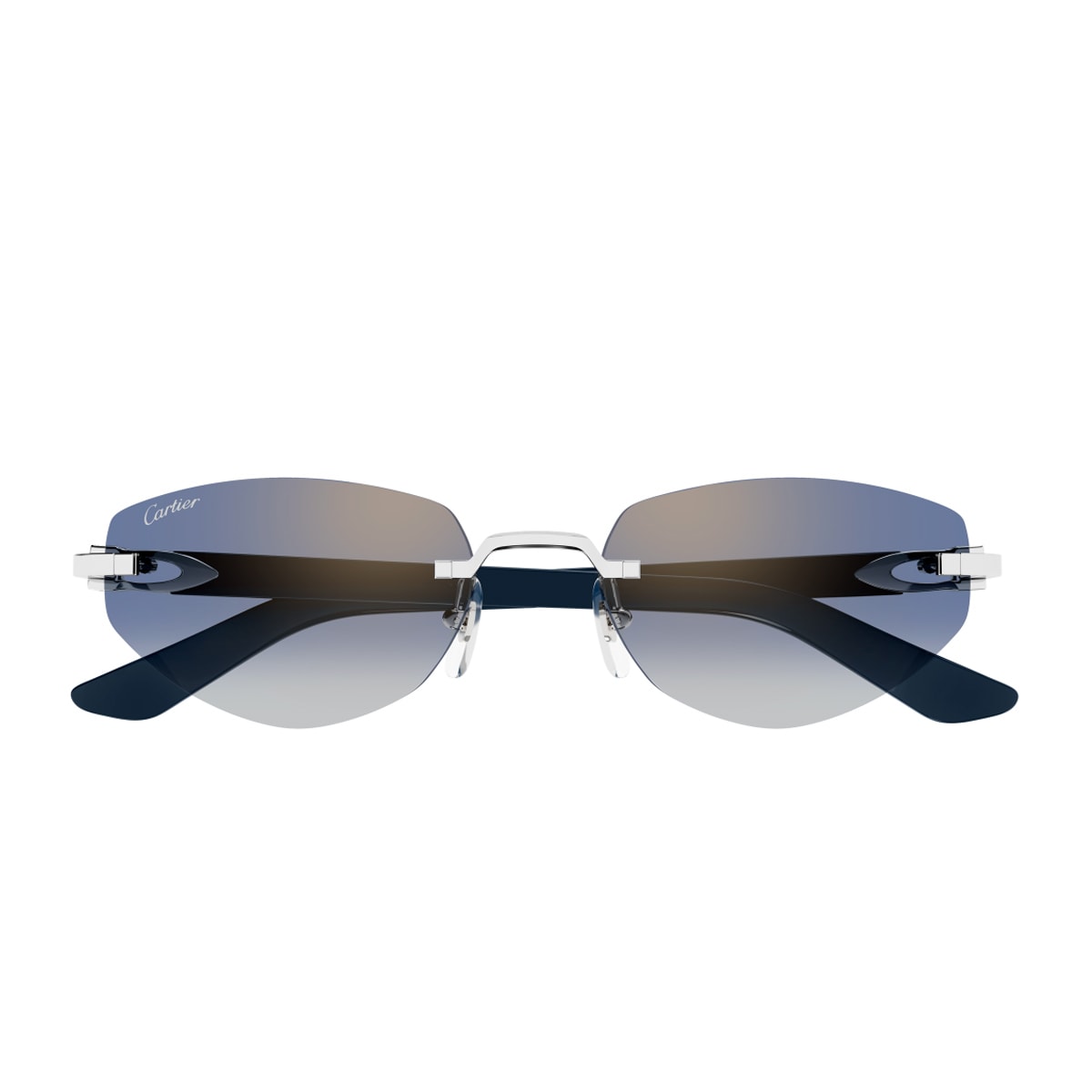 Cartier Rimless Sunglasses In Multi