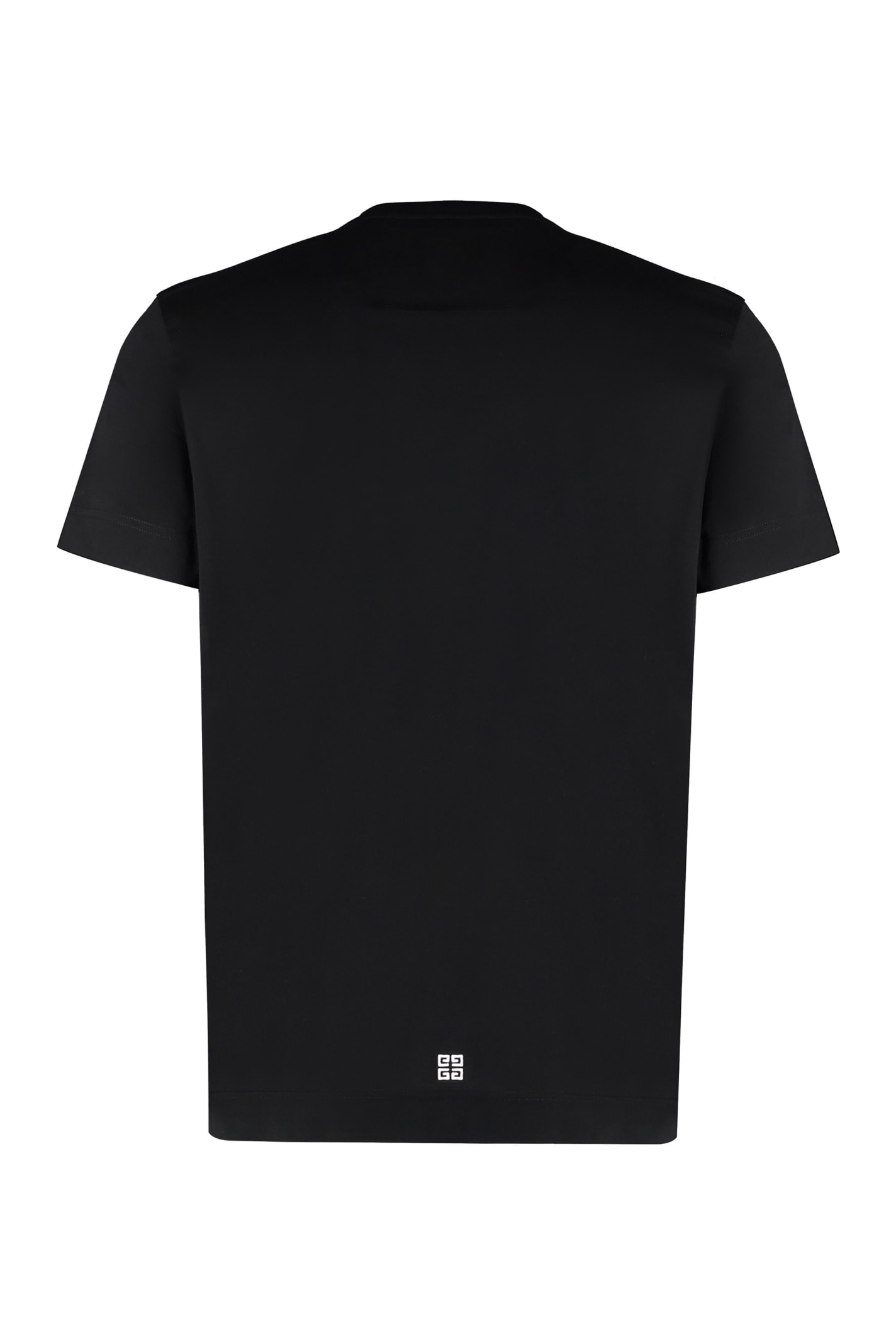 Shop Givenchy Cotton Crew-neck T-shirt In Black