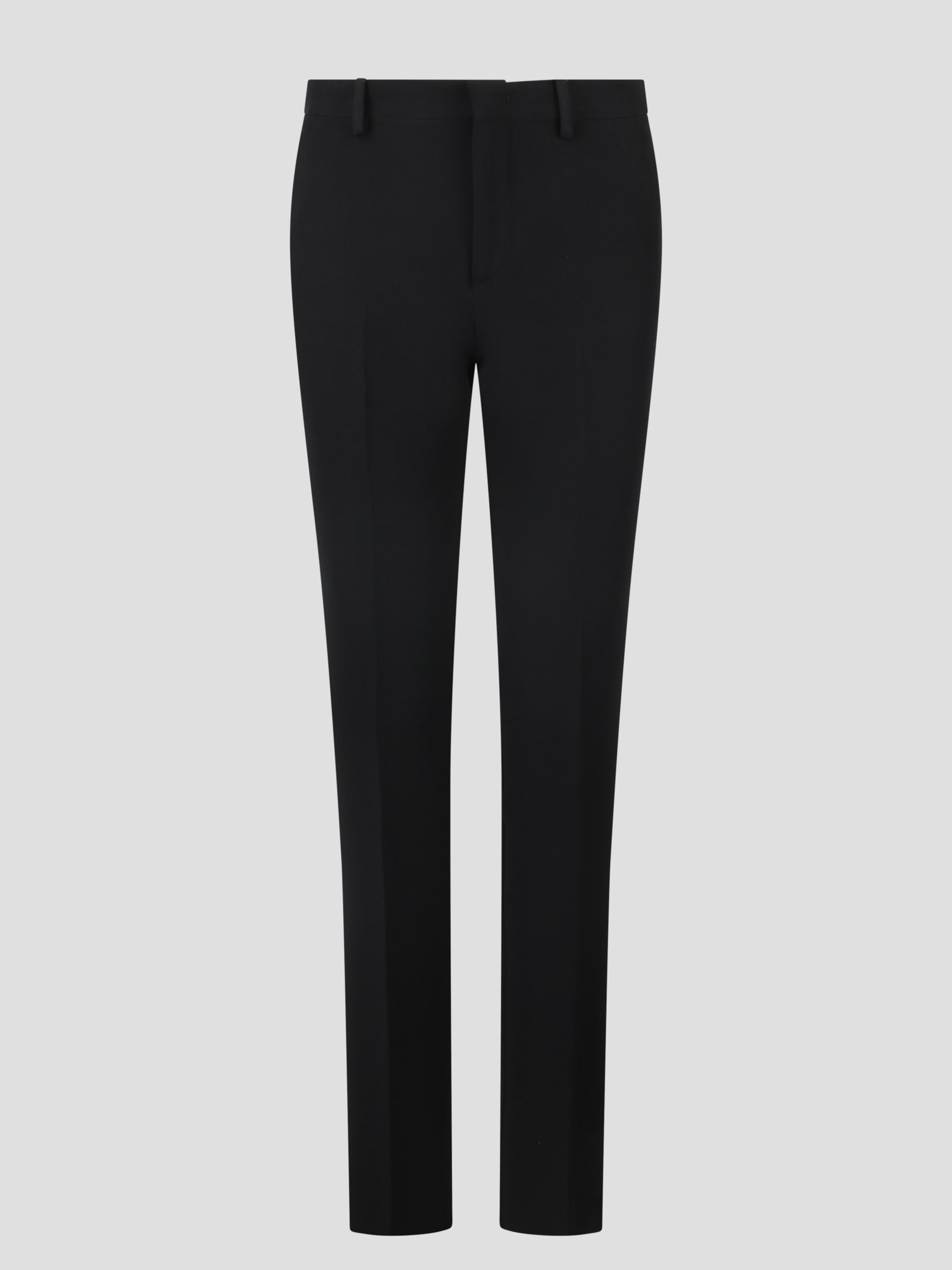 Tagliatore Linen Trousers In Black